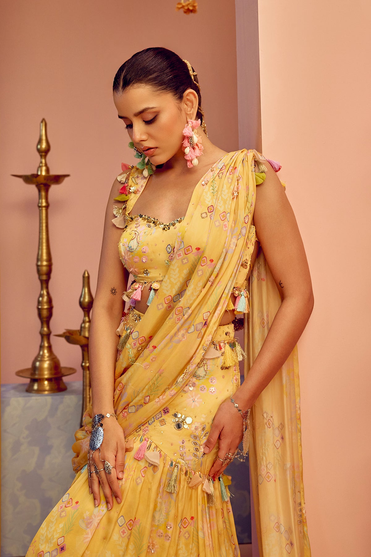 Yellow Lehenga Set