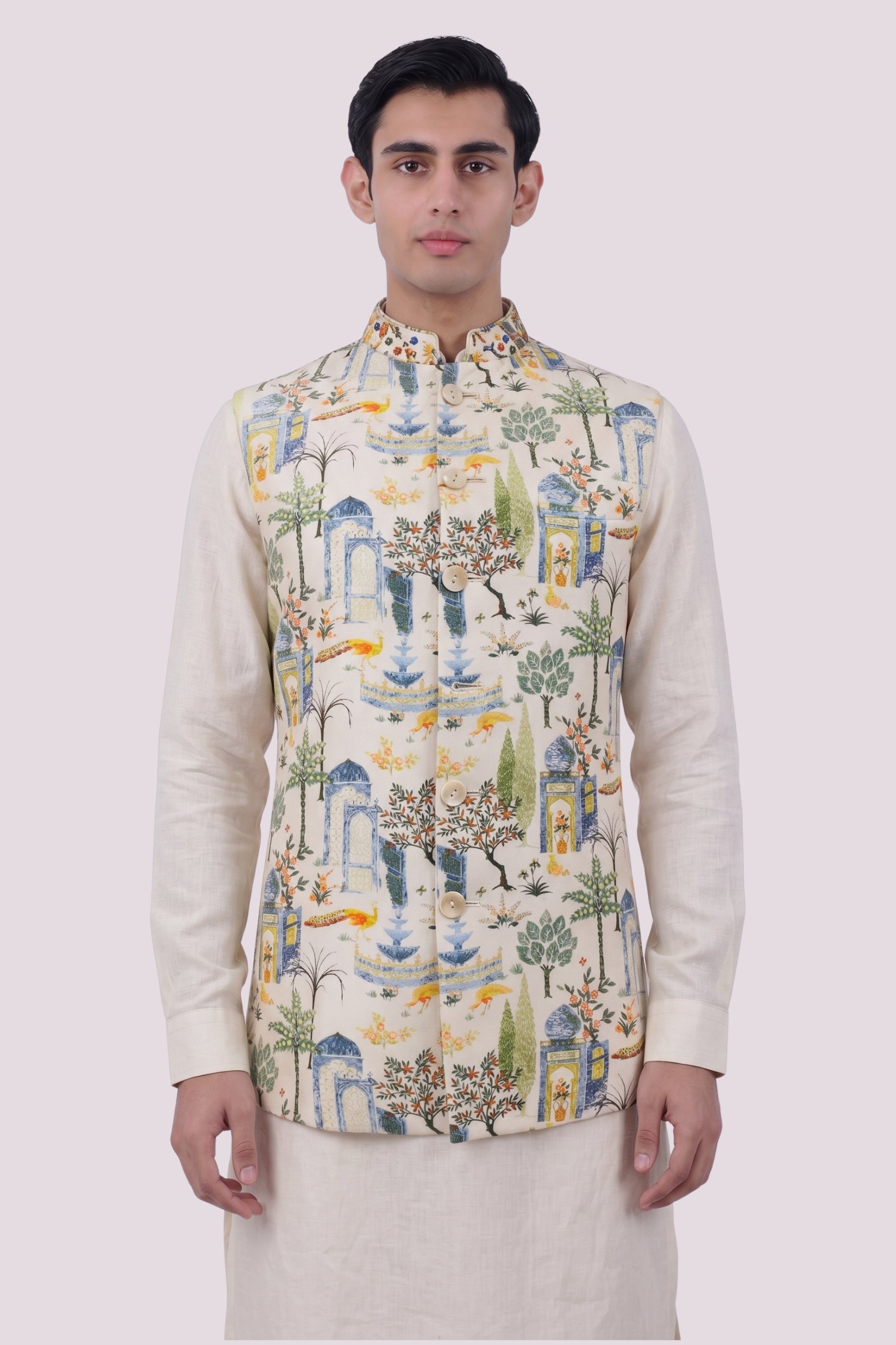 The Mughal Garden Print Bundi Set