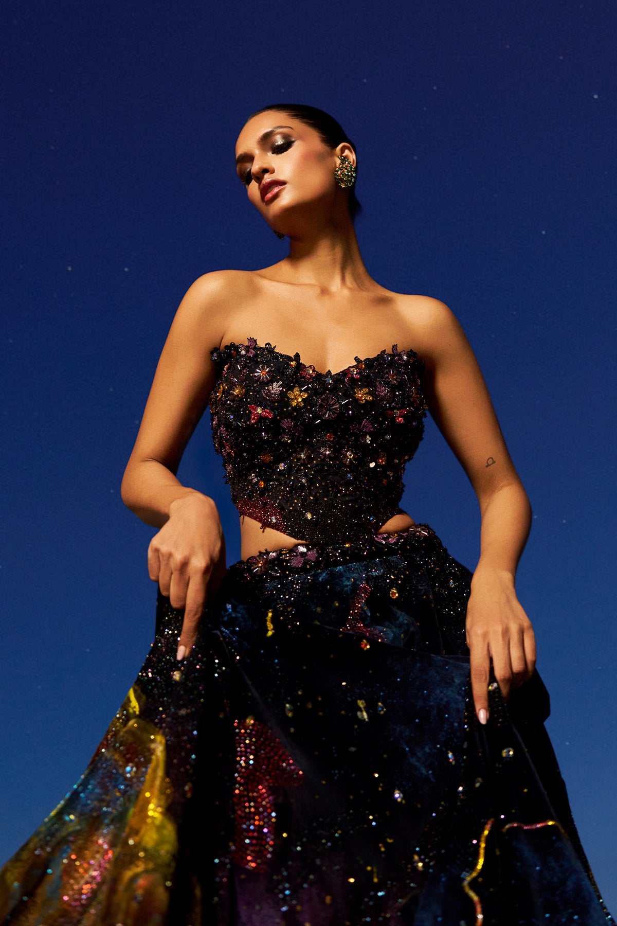 The Stellar Cascade Gown