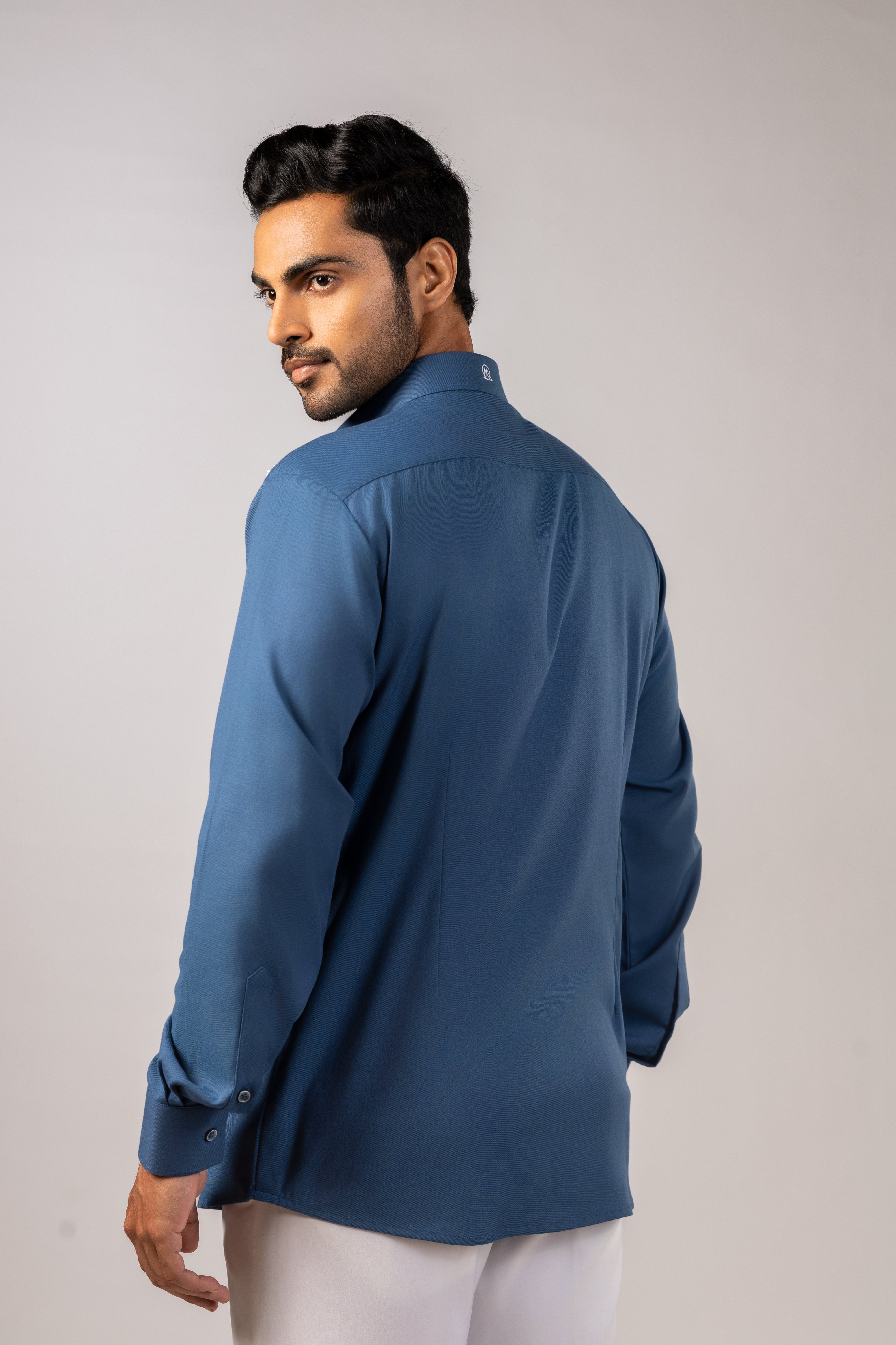 Steel Blue Crystal Rain Shirt