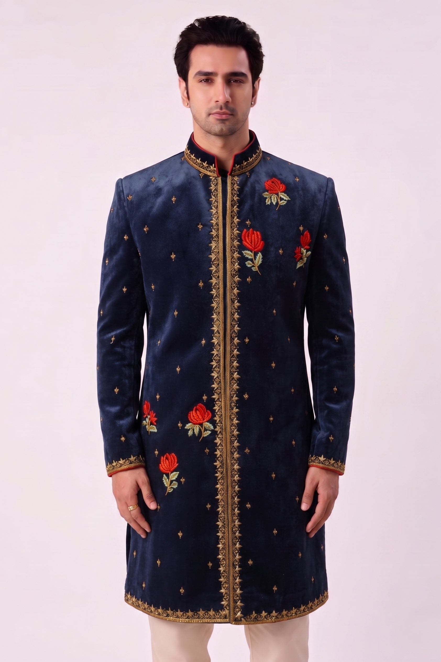 The Midnight Rose Sherwani