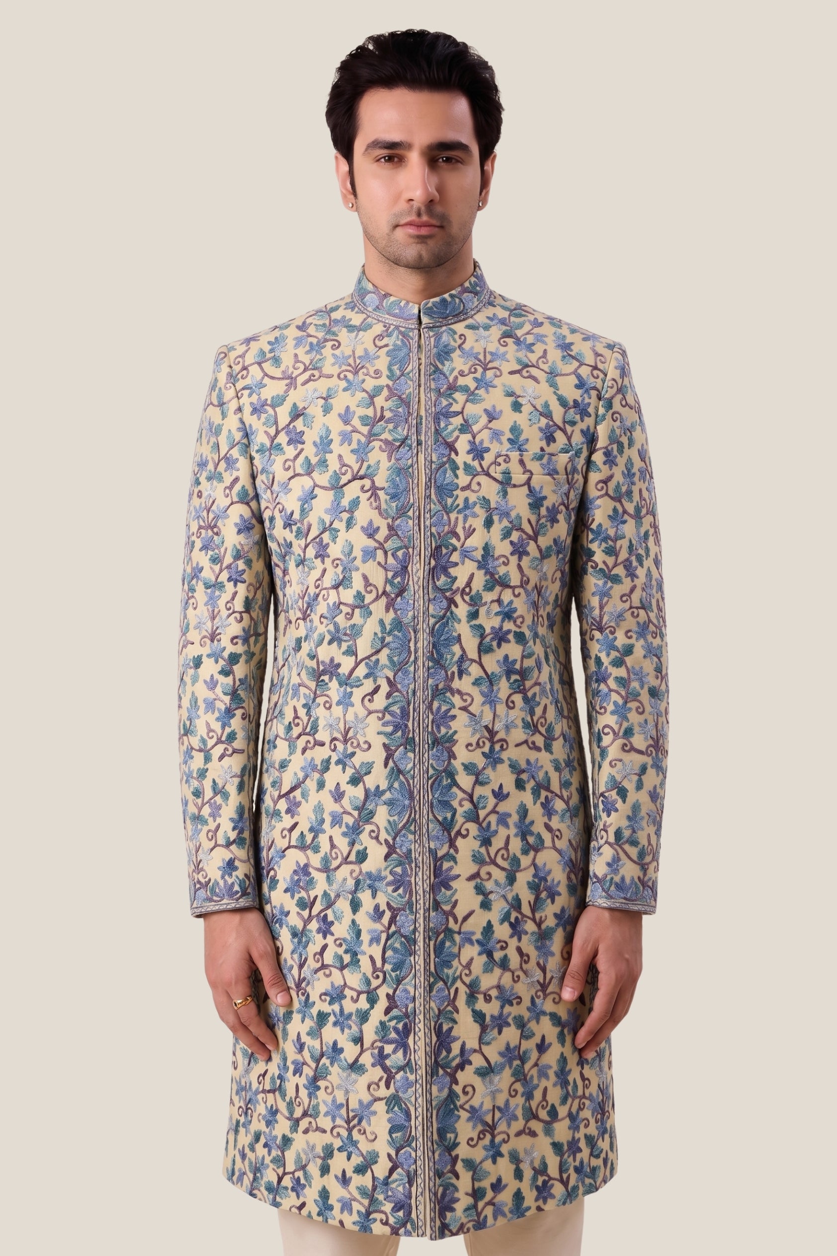 The Ivory Vine Sherwani