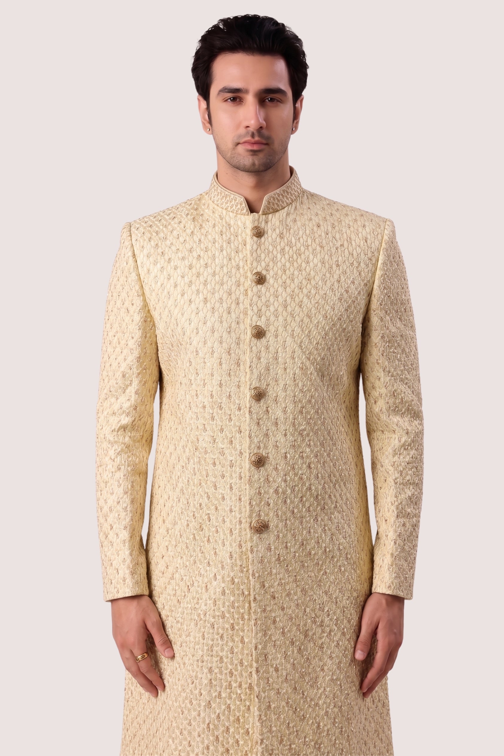 The Butter Gold Sherwani