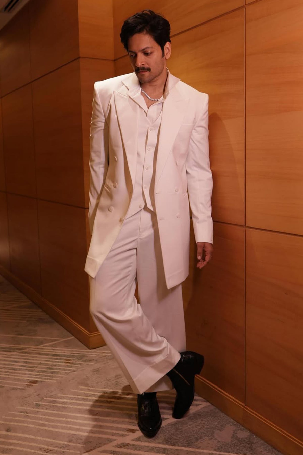 All-Ivory Three-Piece Ensemble - Ali Fazal