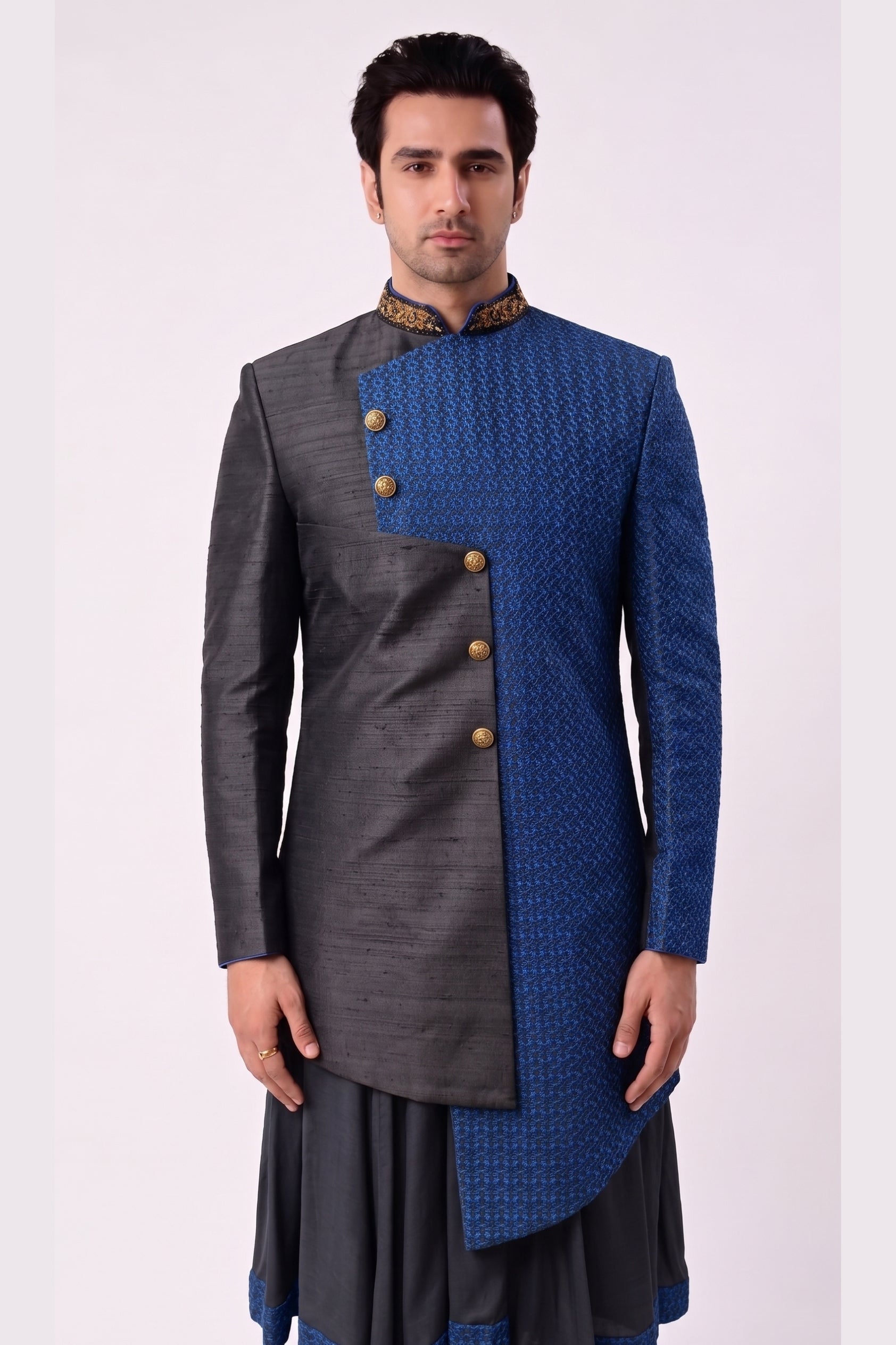 The Indigo Duality Sherwani