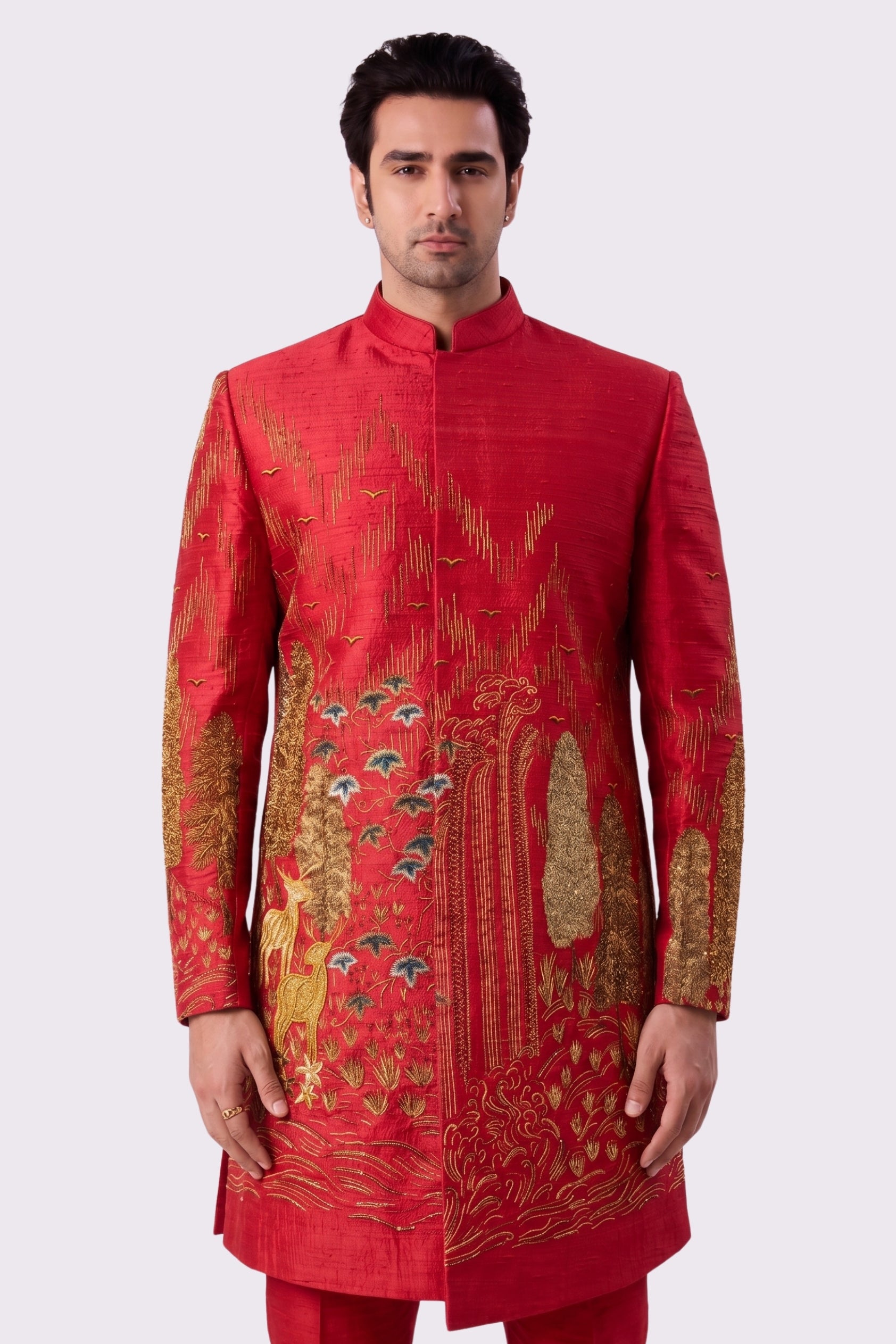 The Scarlet Forest Sherwani