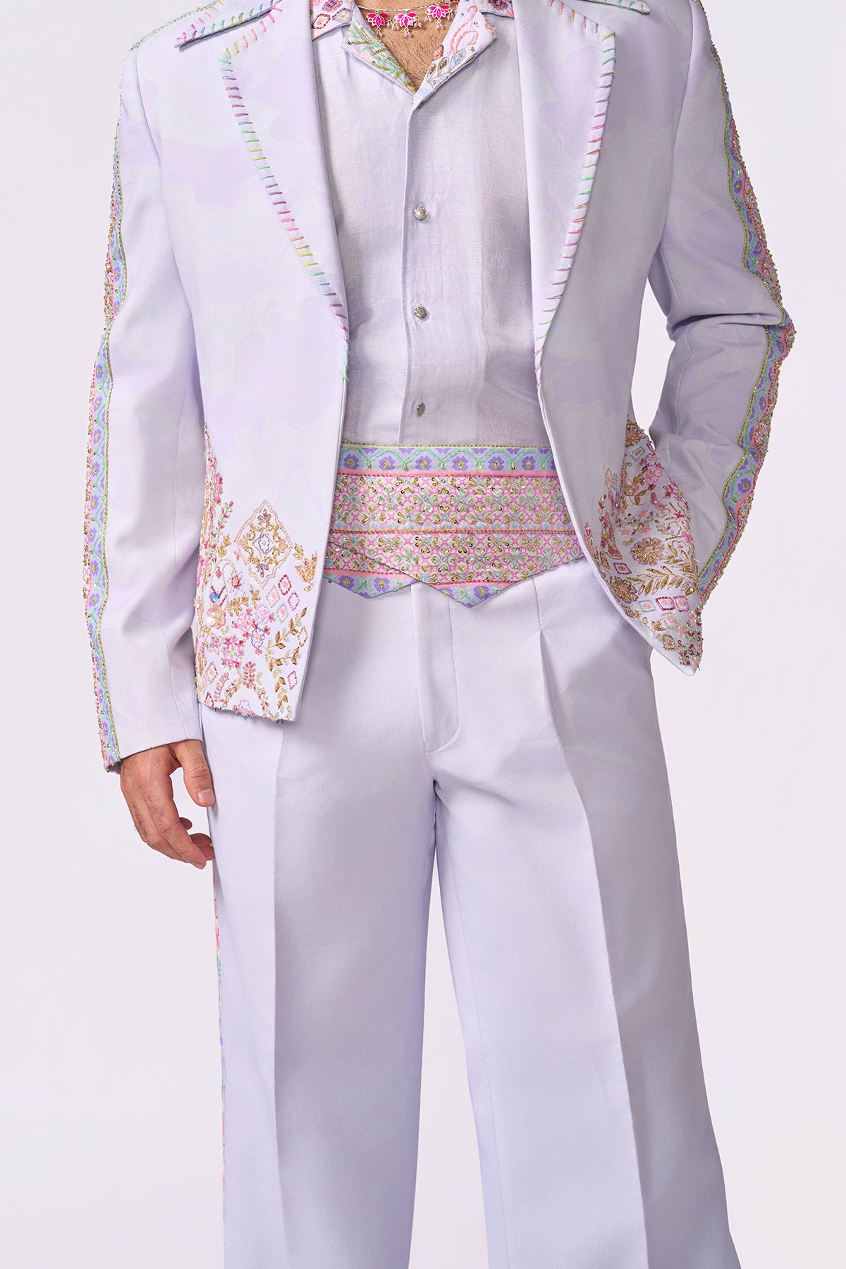 Lilac Bomber Jacket Set