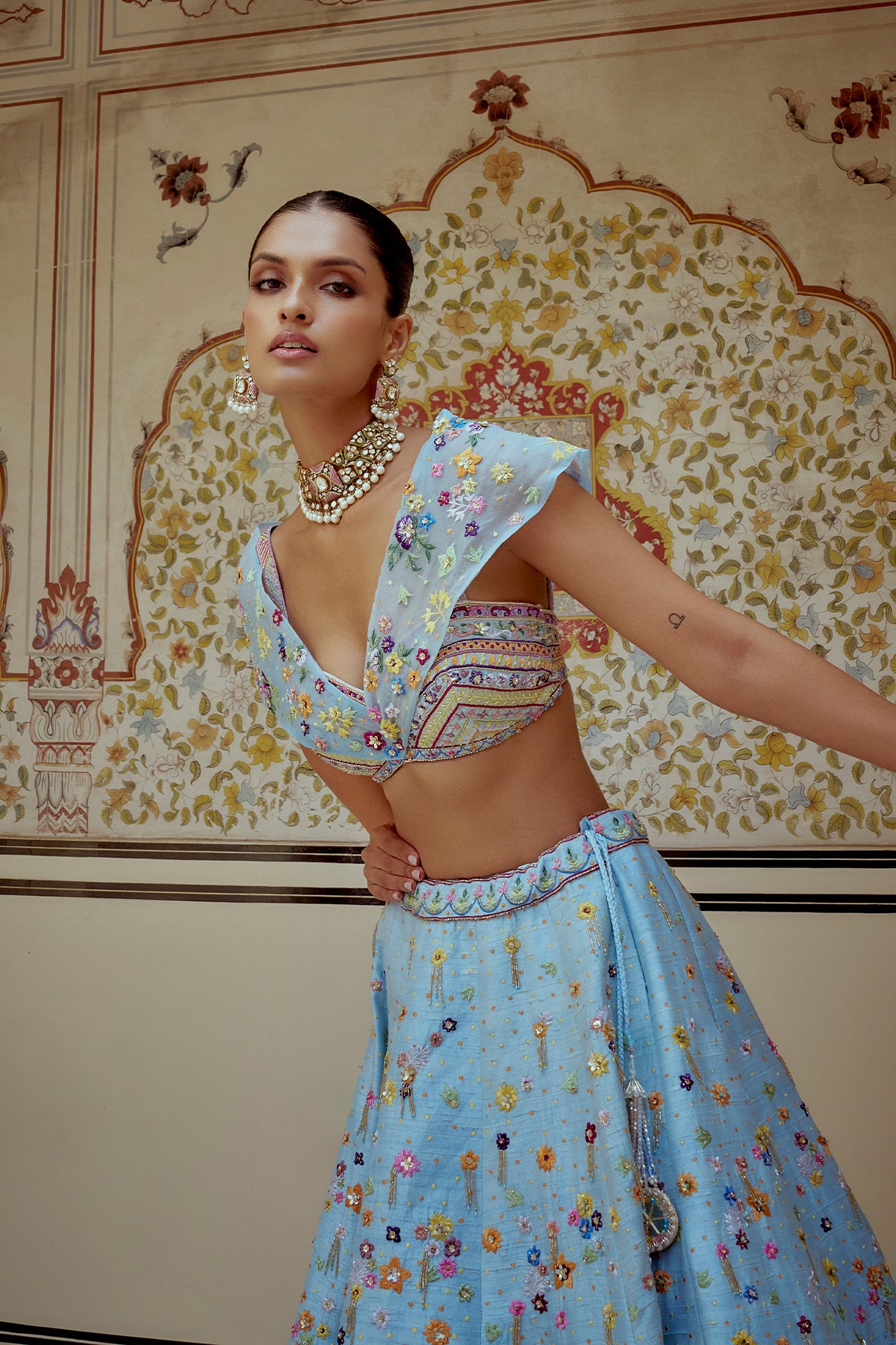 Azure Garden Lehenga Set