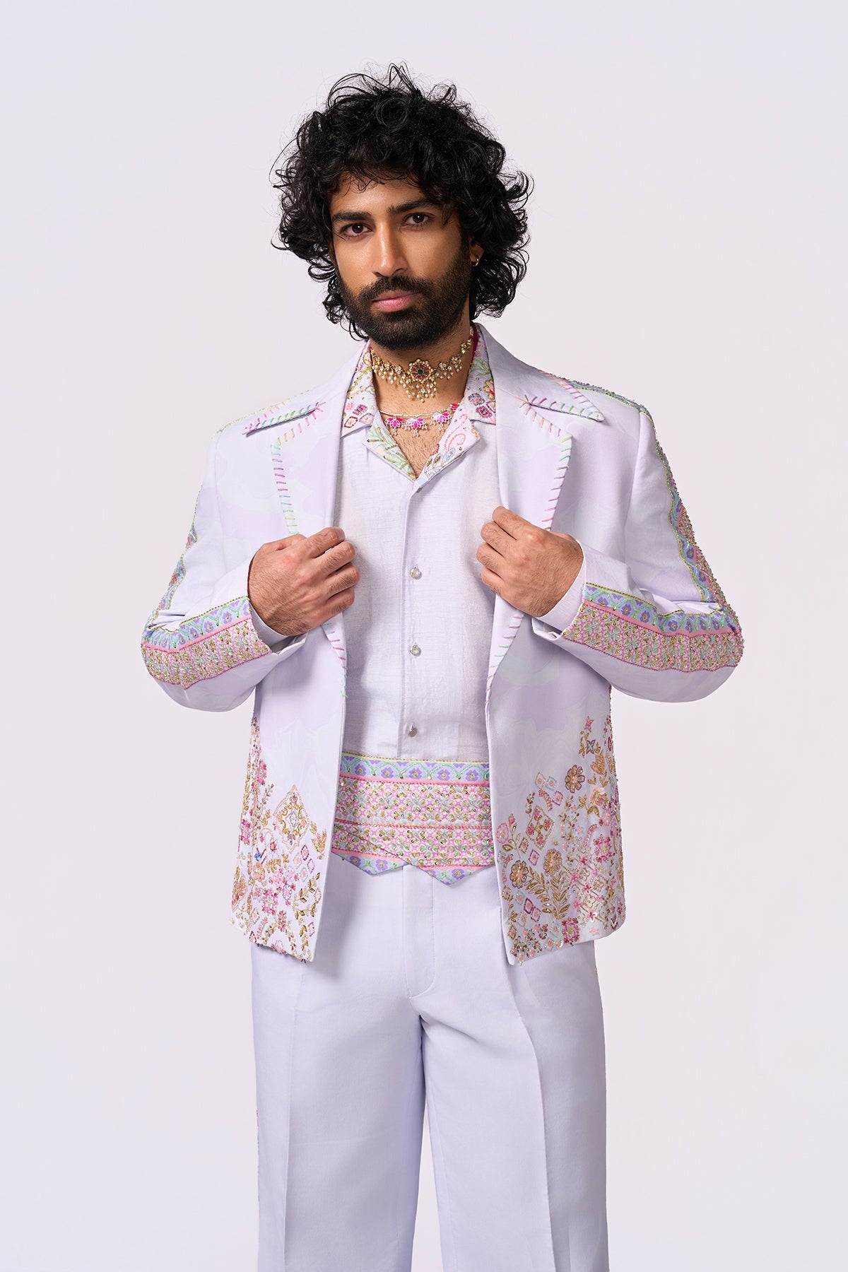 Lilac Bomber Jacket Set