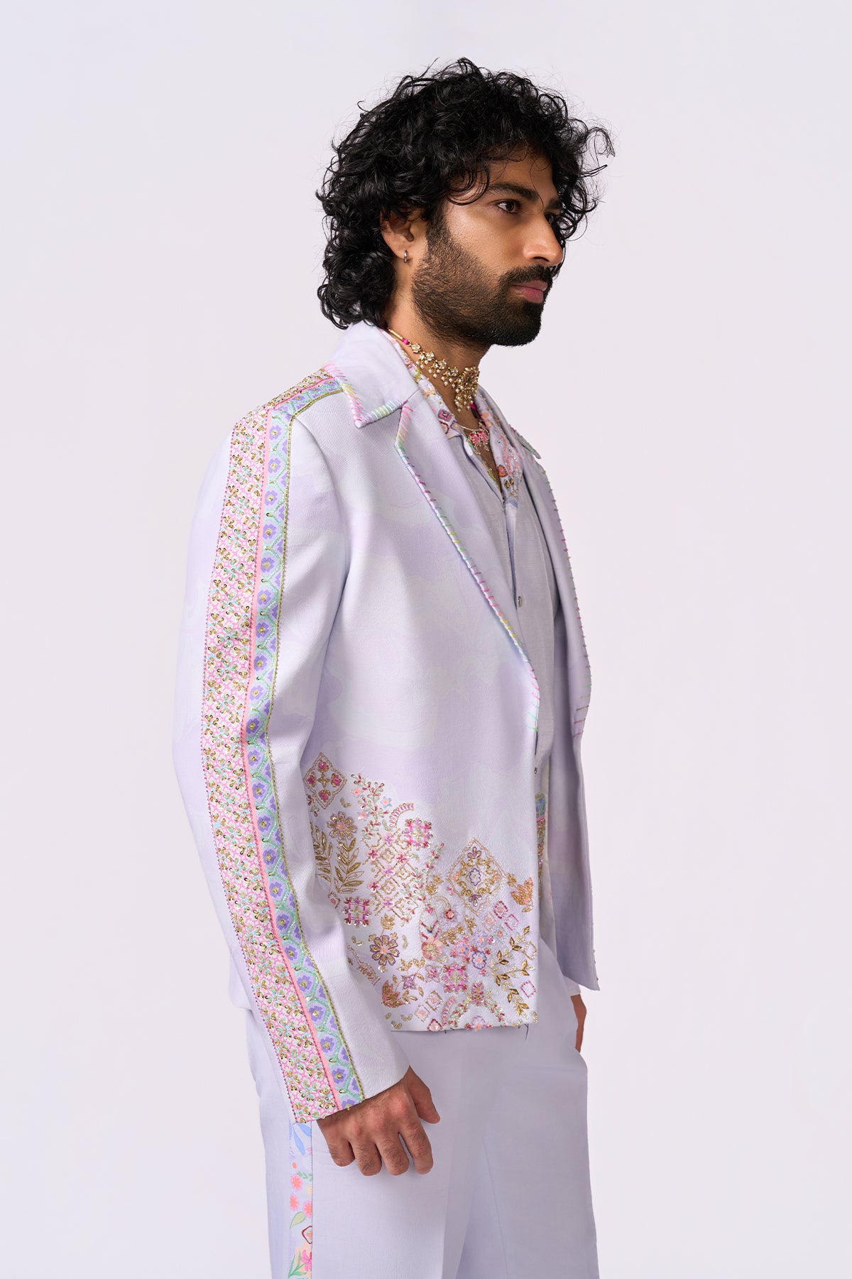 Lilac Bomber Jacket Set