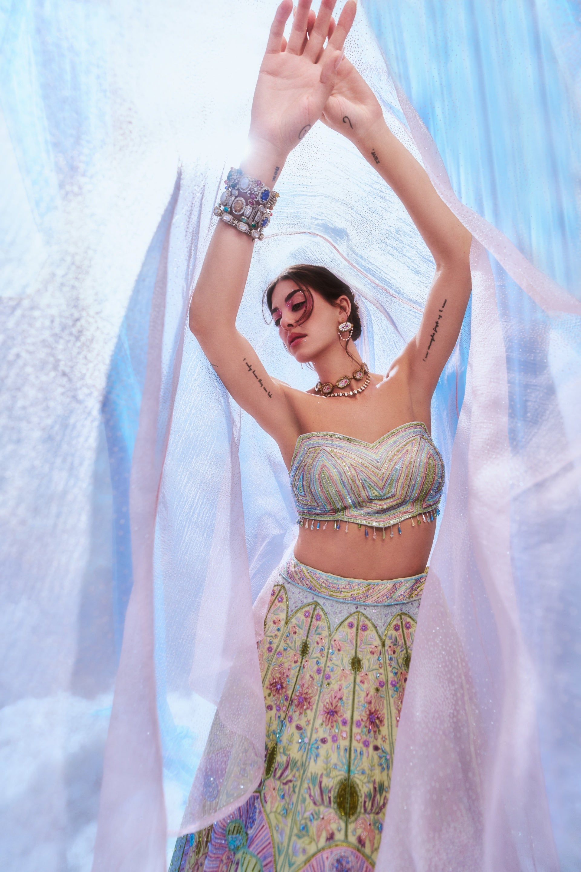 The Celestial Garden Lehenga