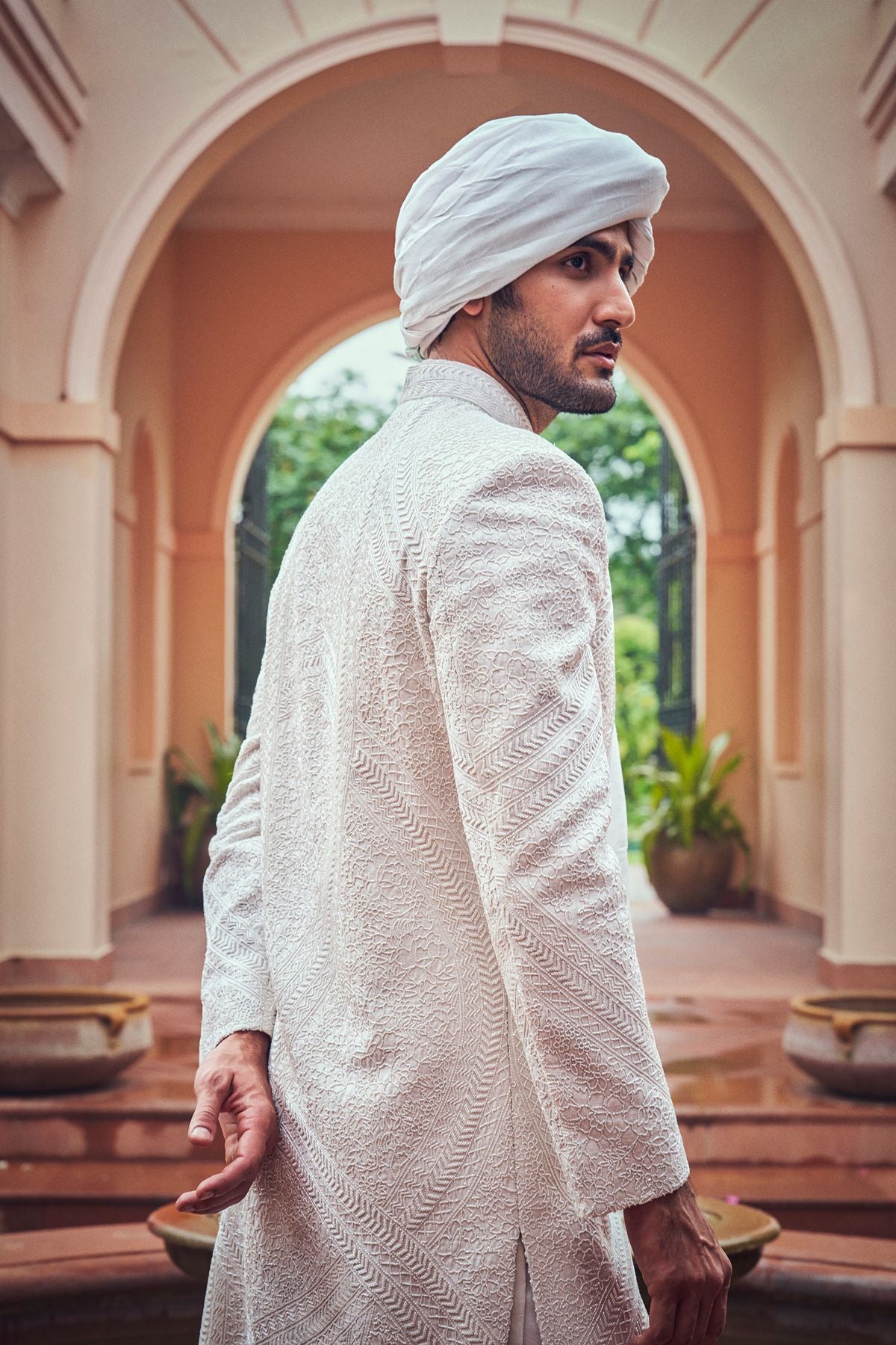 Ivory Cut-Dana Sherwani