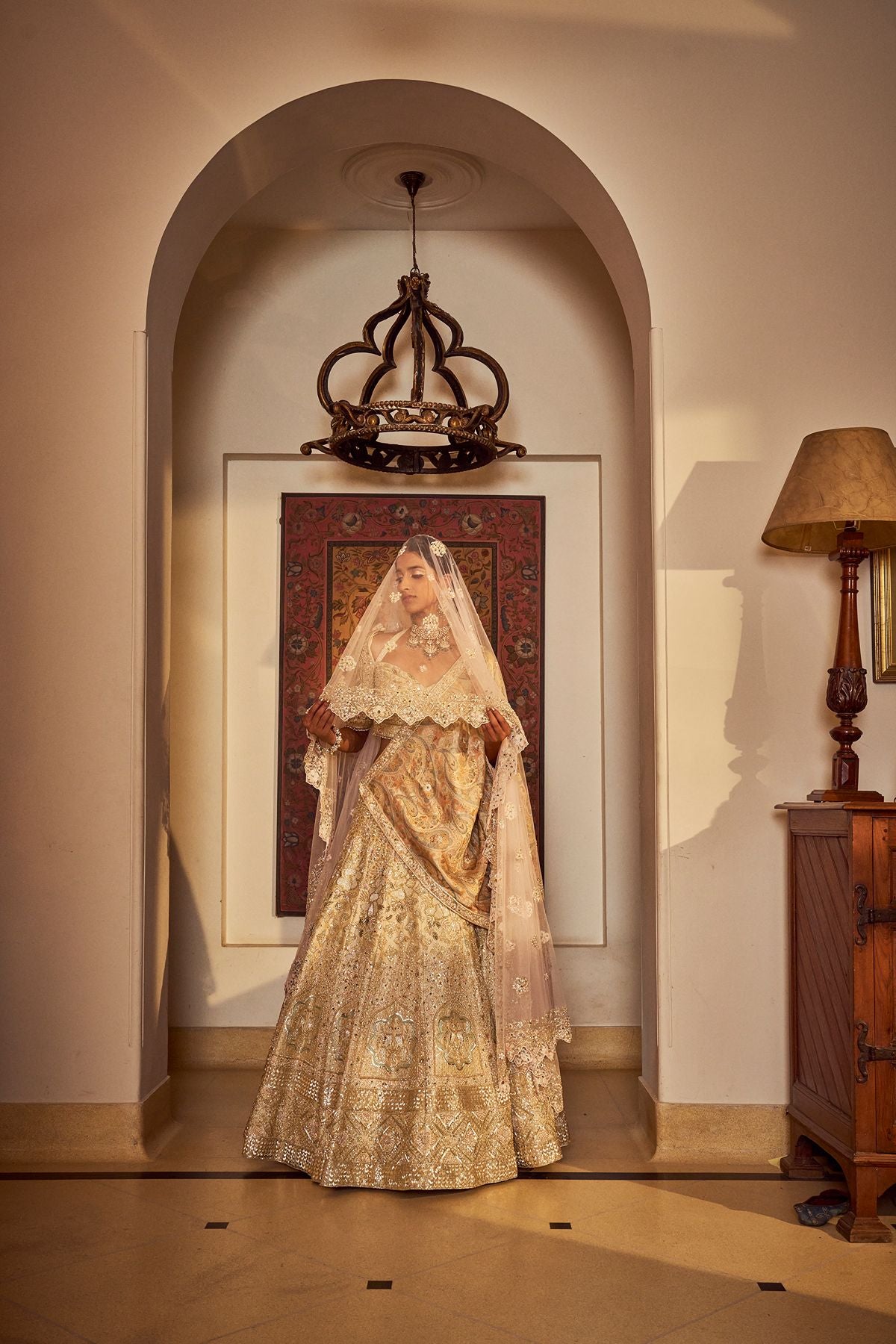Gold Love Bride Lehenga