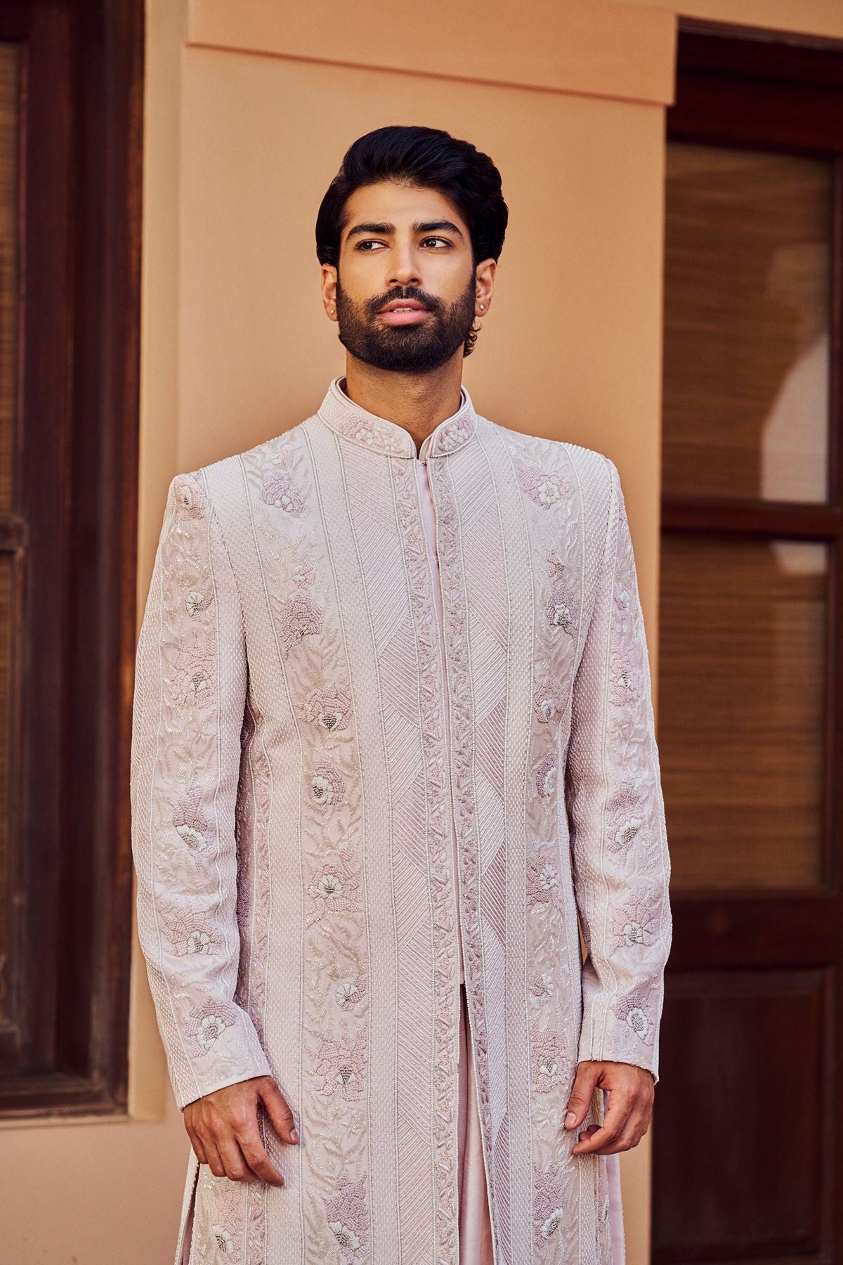 Soft Pink Signature Sherwani