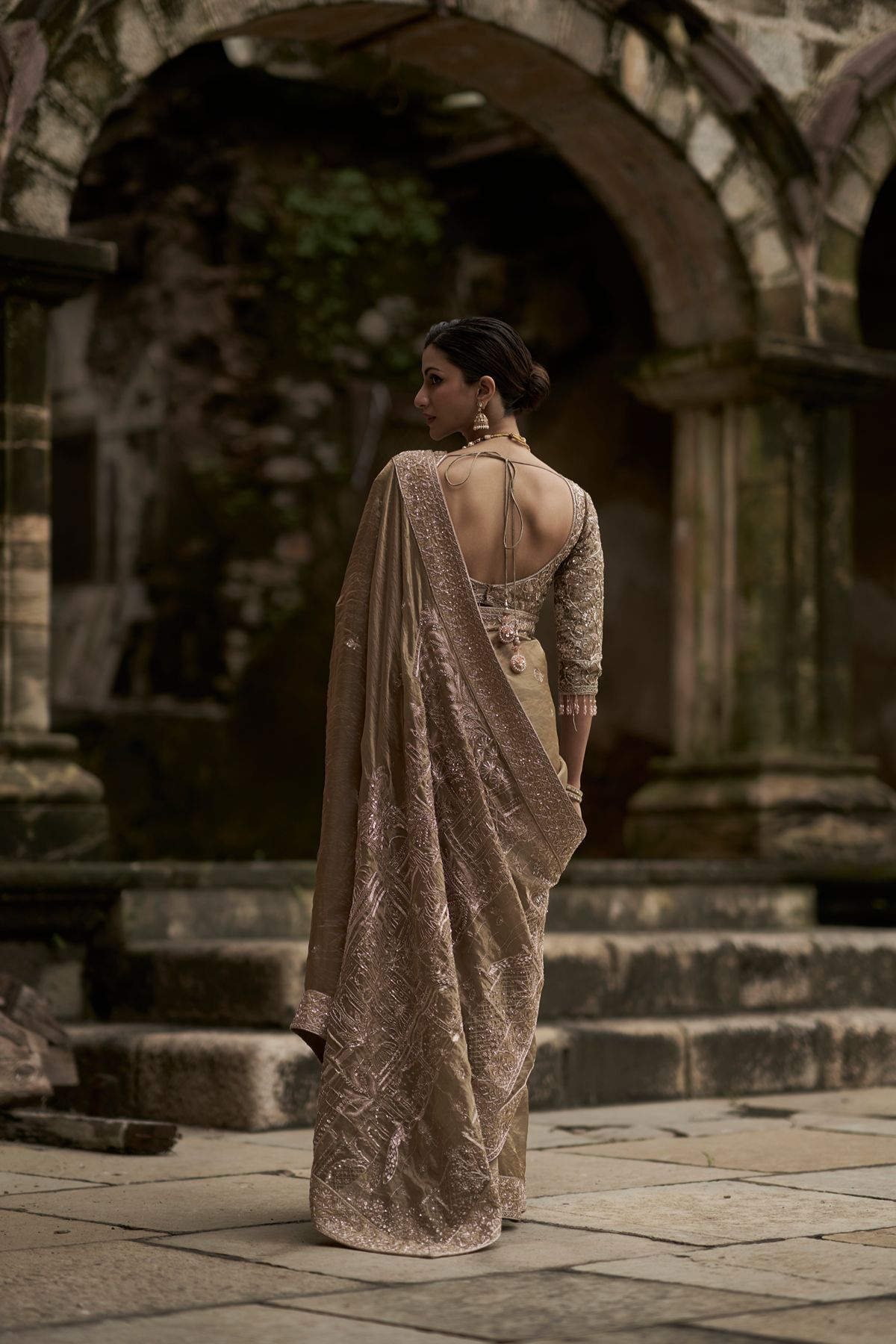 Gold Tissue Killa Saree