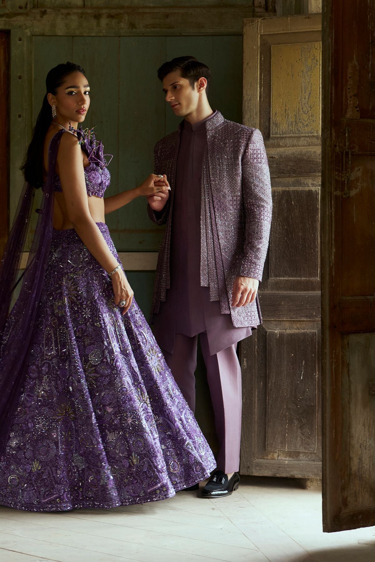 Purple Mystical Lehenga