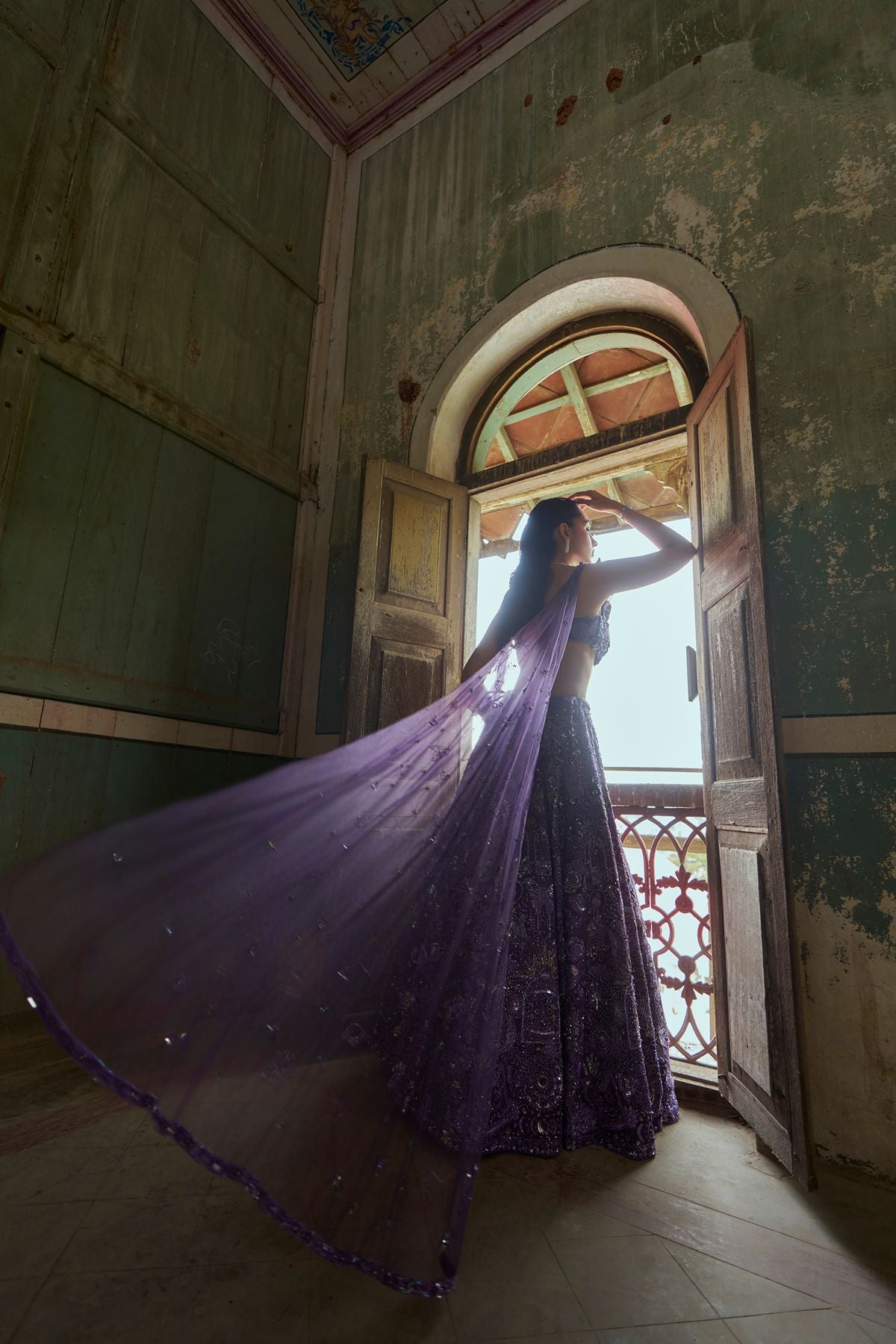 Purple Mystical Lehenga
