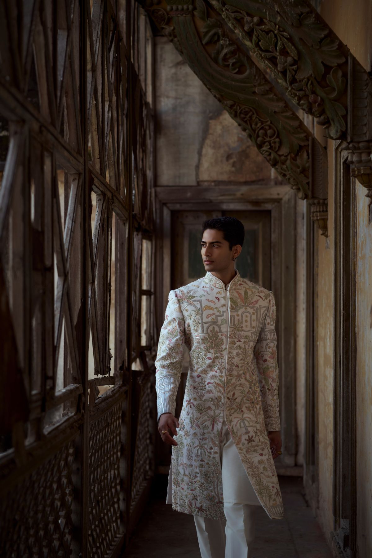 Ivory Gold Signature Sherwani