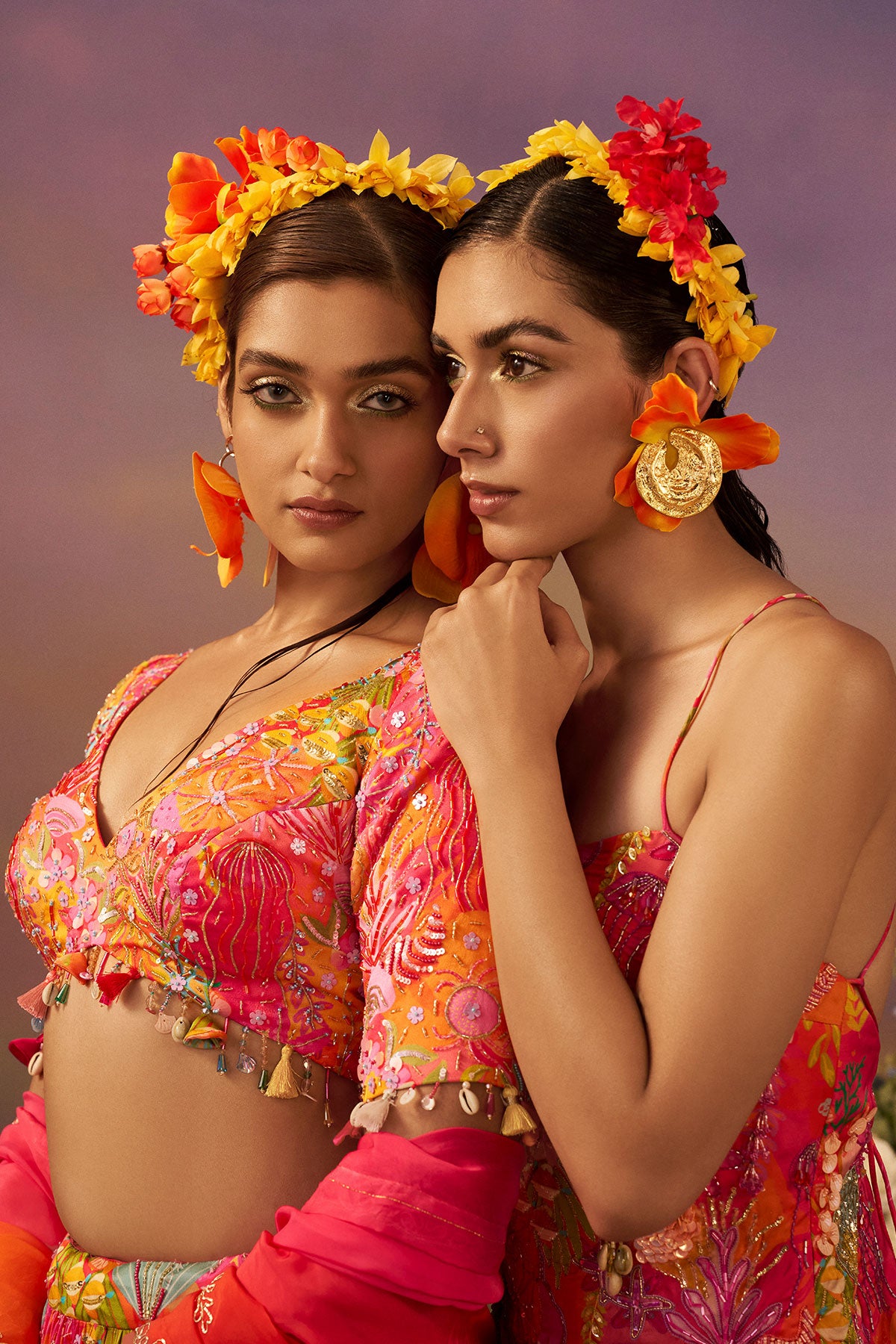 Pink Frill Lehenga