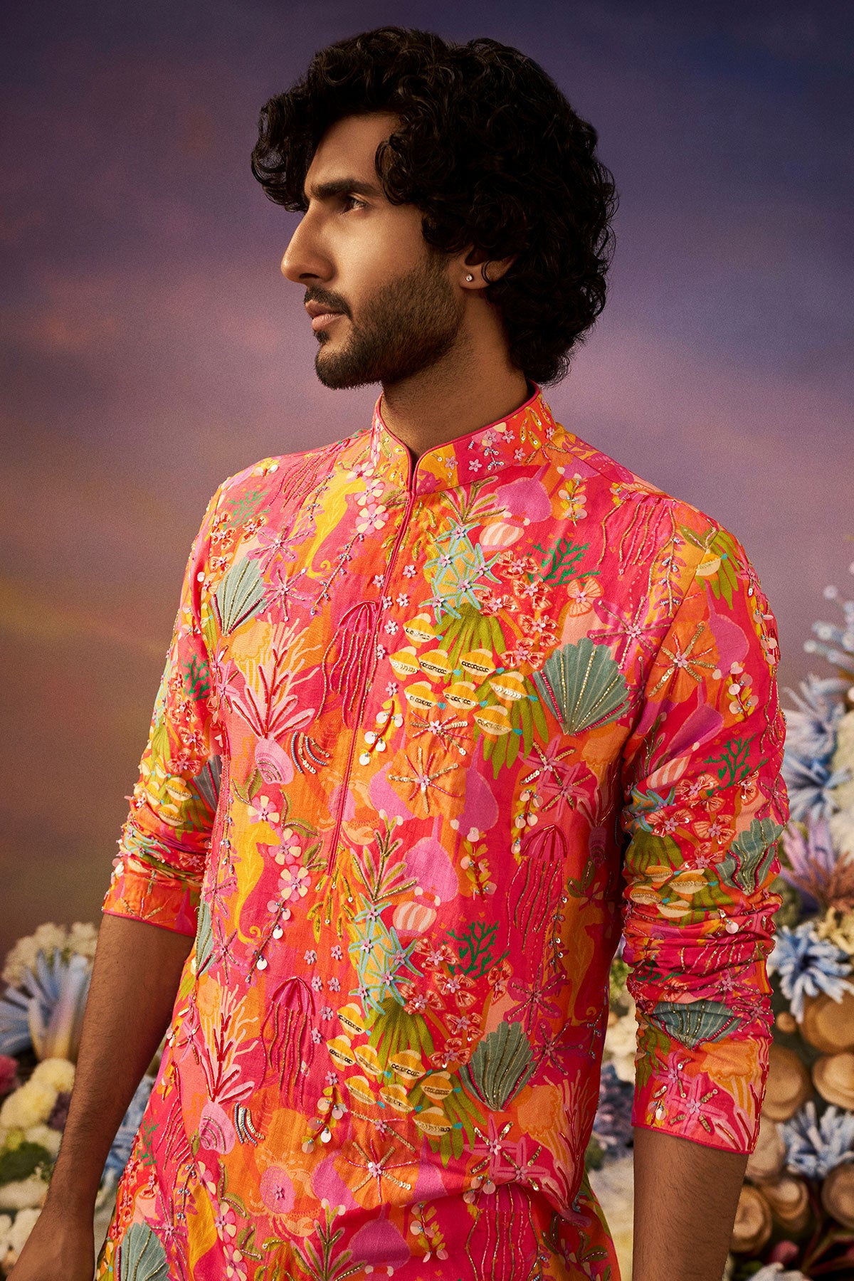 Pink Coral Kurta Set