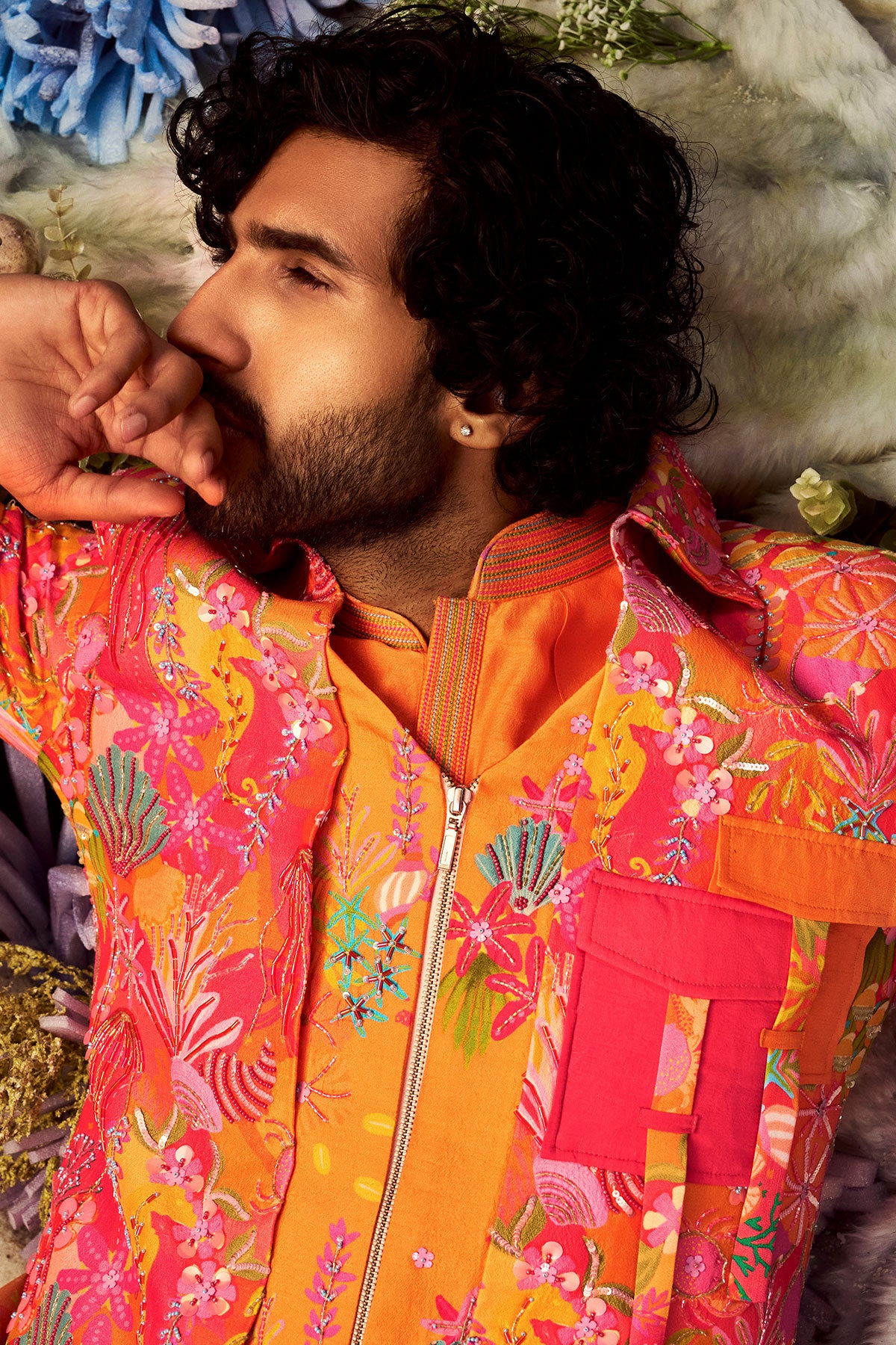 Pink Samundar Bomber Set