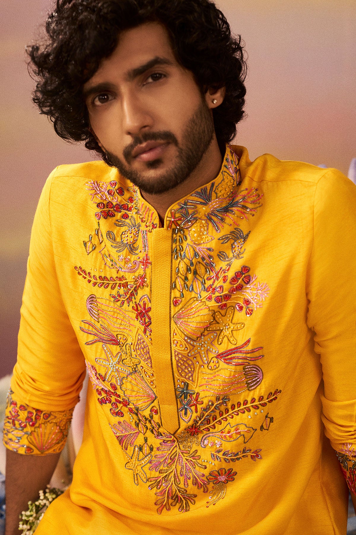 Mango Coral leaf Bundi set