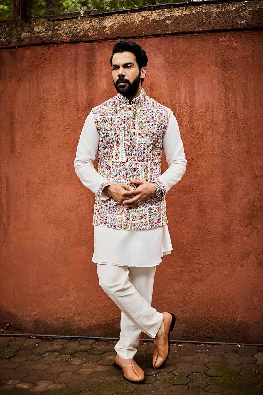 Rajkummar Rao – Multicolour Kashmiri Embroidered Bandi Set