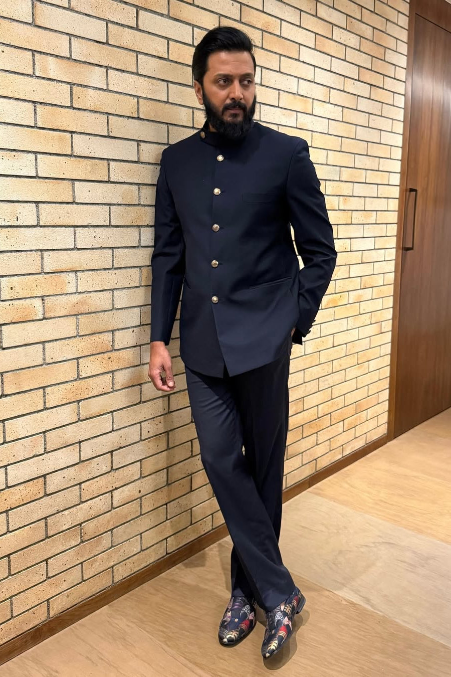 Riteish Deshmukh in Midnight Navy Bandhgala
