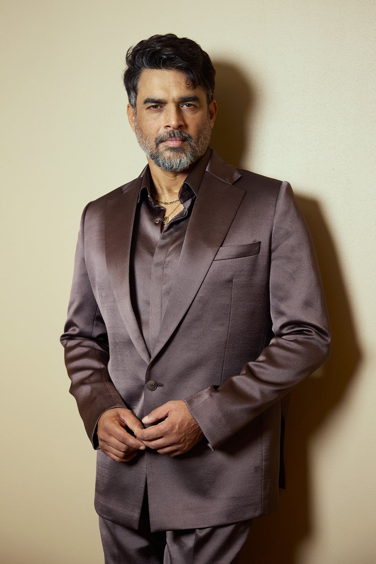 R. Madhavan's Charcoal Brown Tuxedo Suit