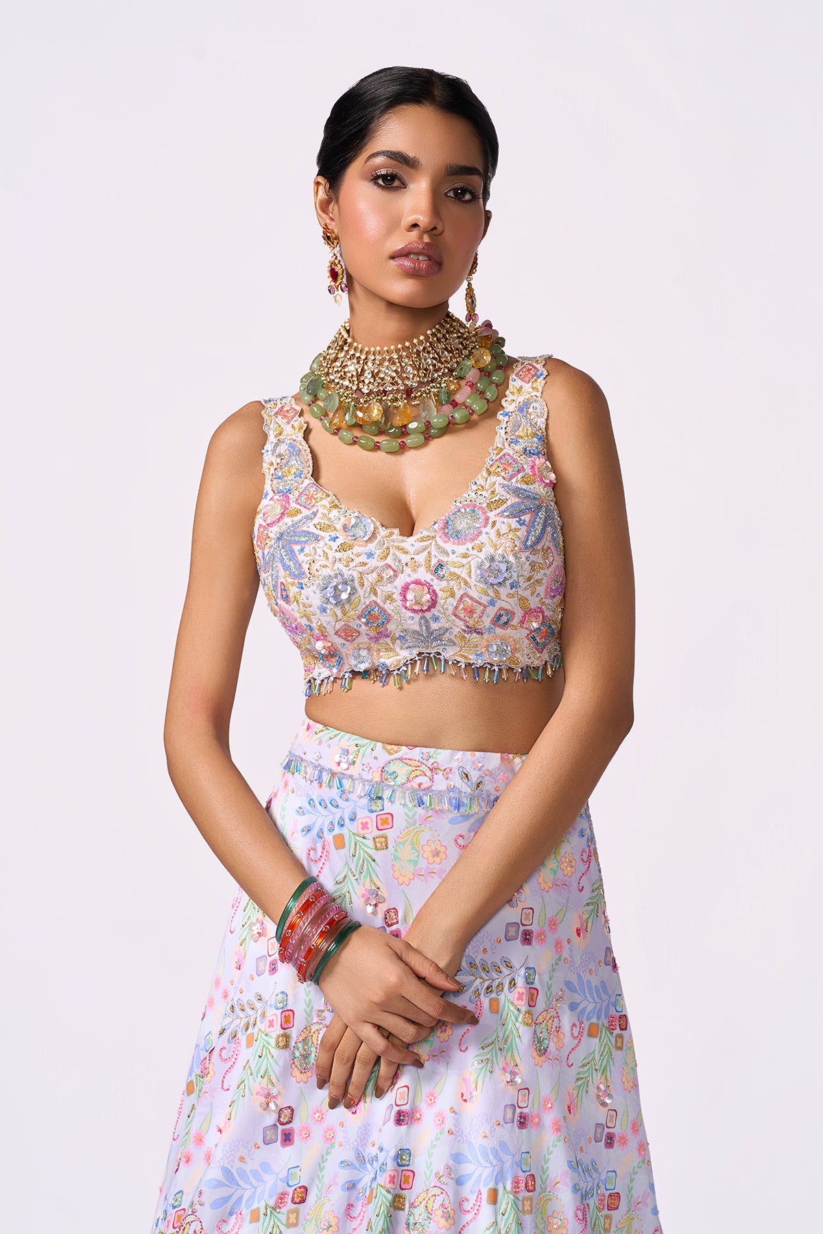 Lilac Lehenga Set
