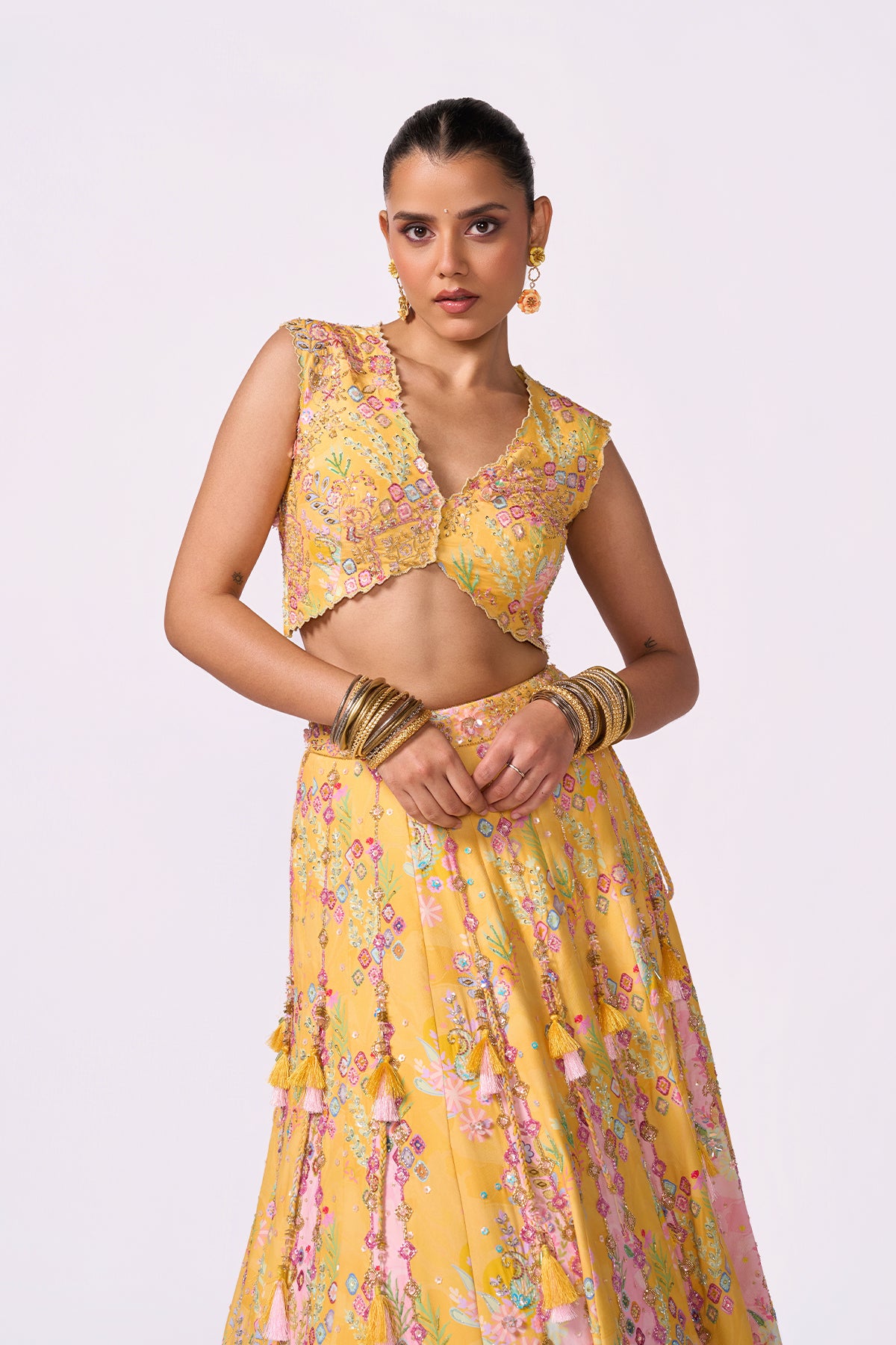 Yellow Lehenga Set