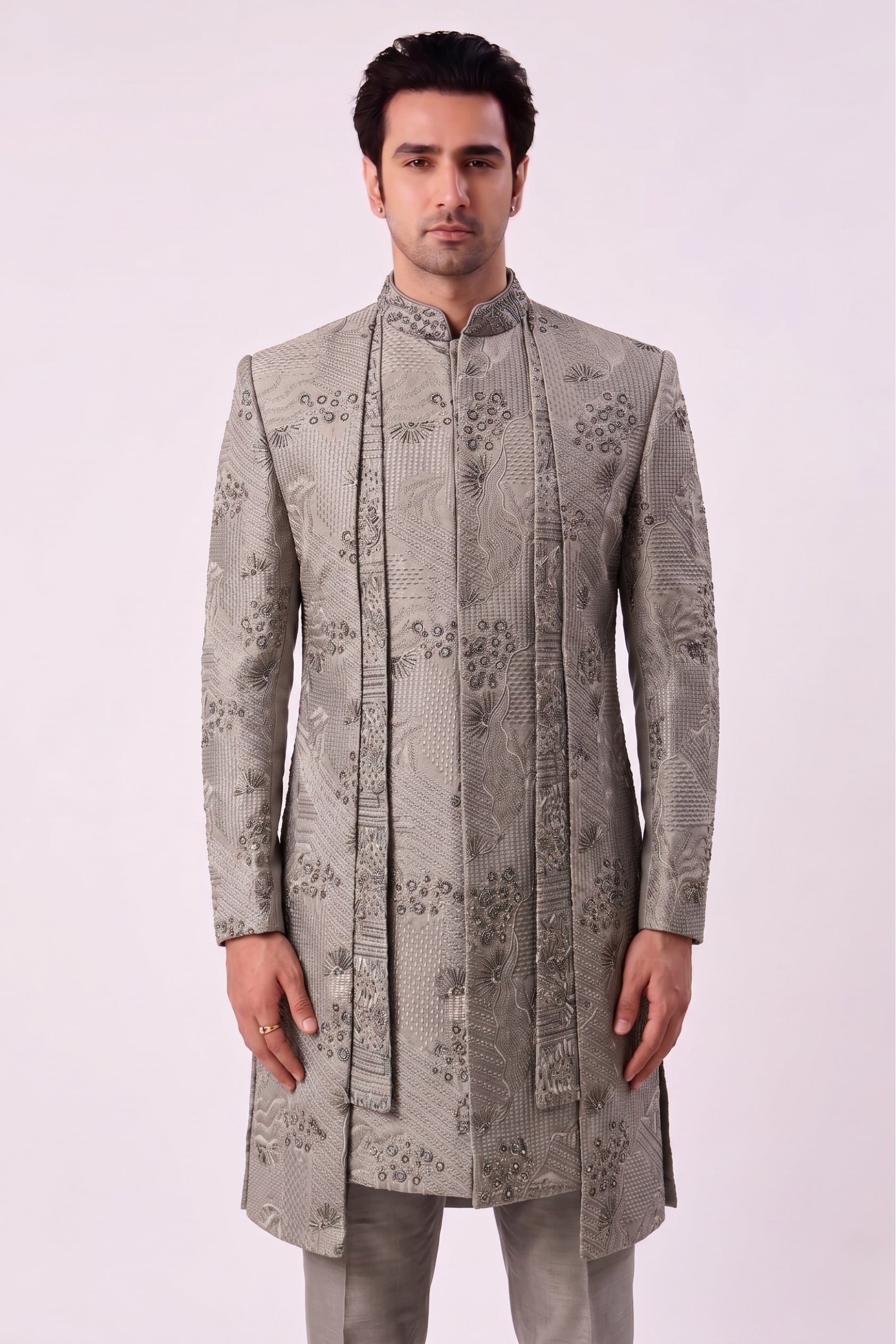 The Sage Patchwork Sherwani