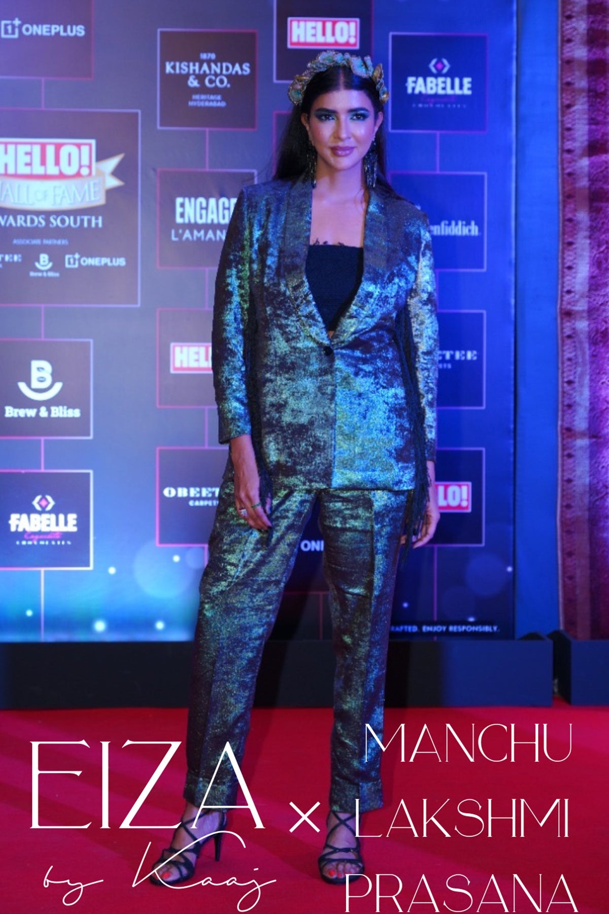 Manchu Lakshmi's Emerald Sequin Power Suit