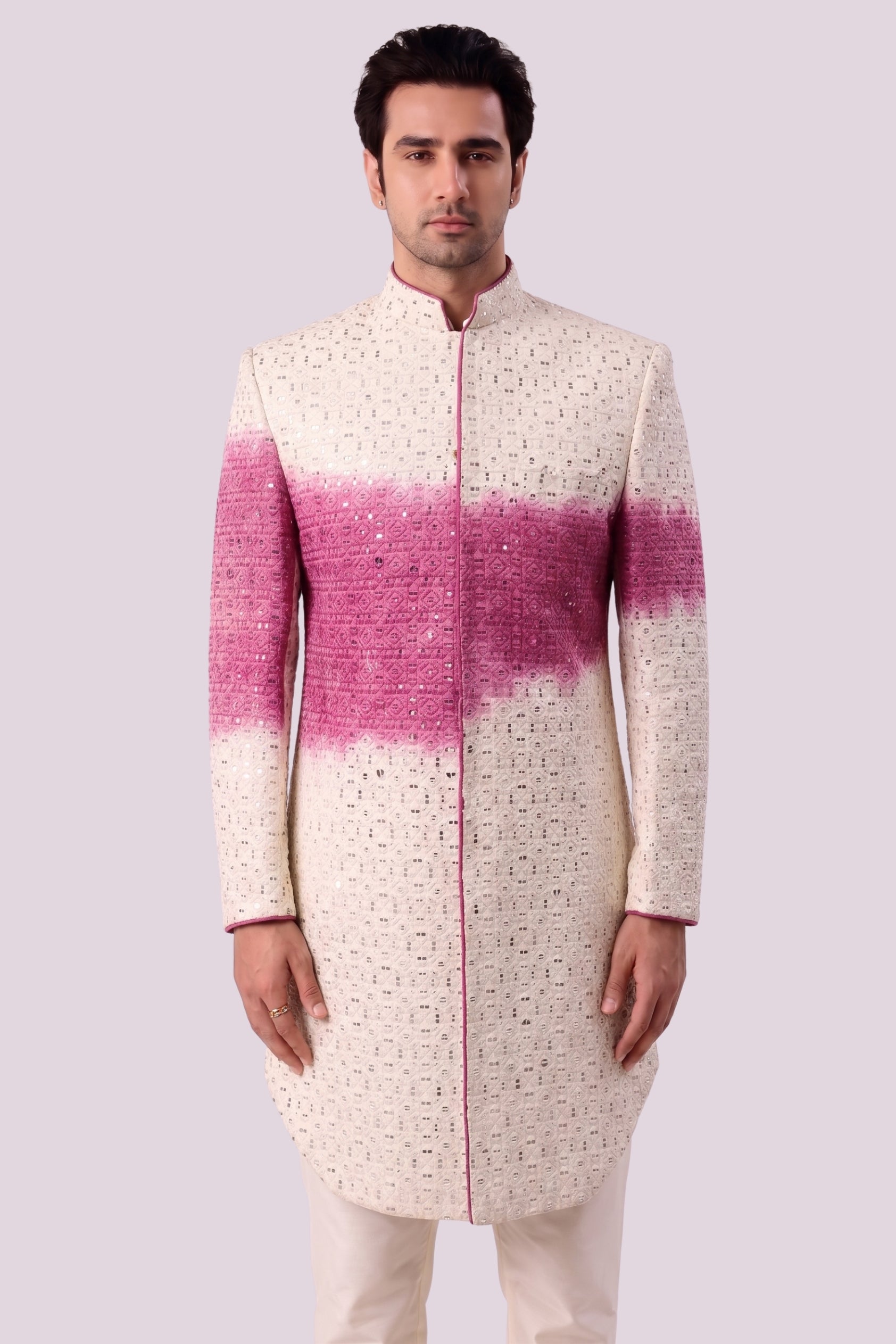 The Ivory Rose Ombre Sherwani