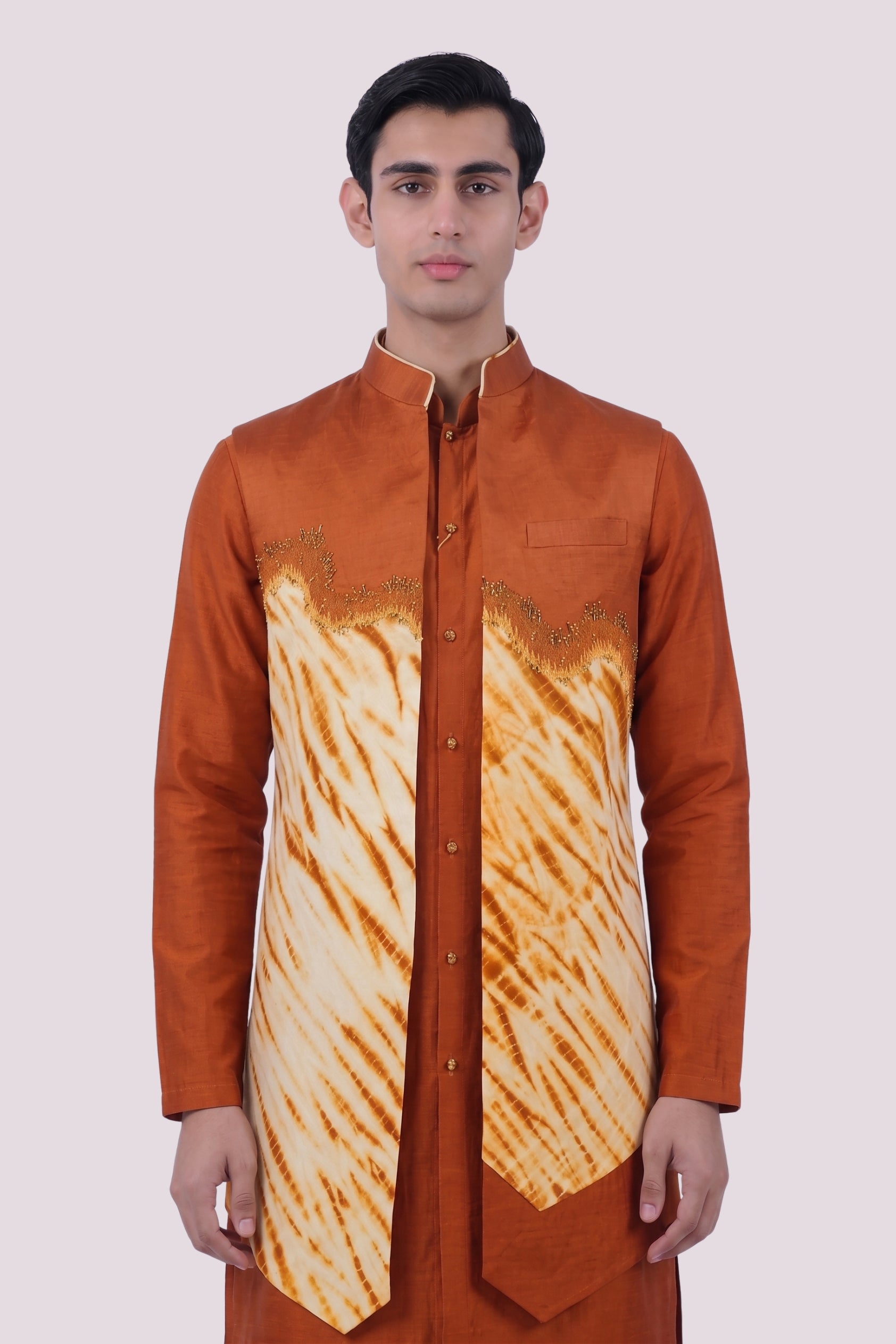 The Rust Shibori Open Bundi Set