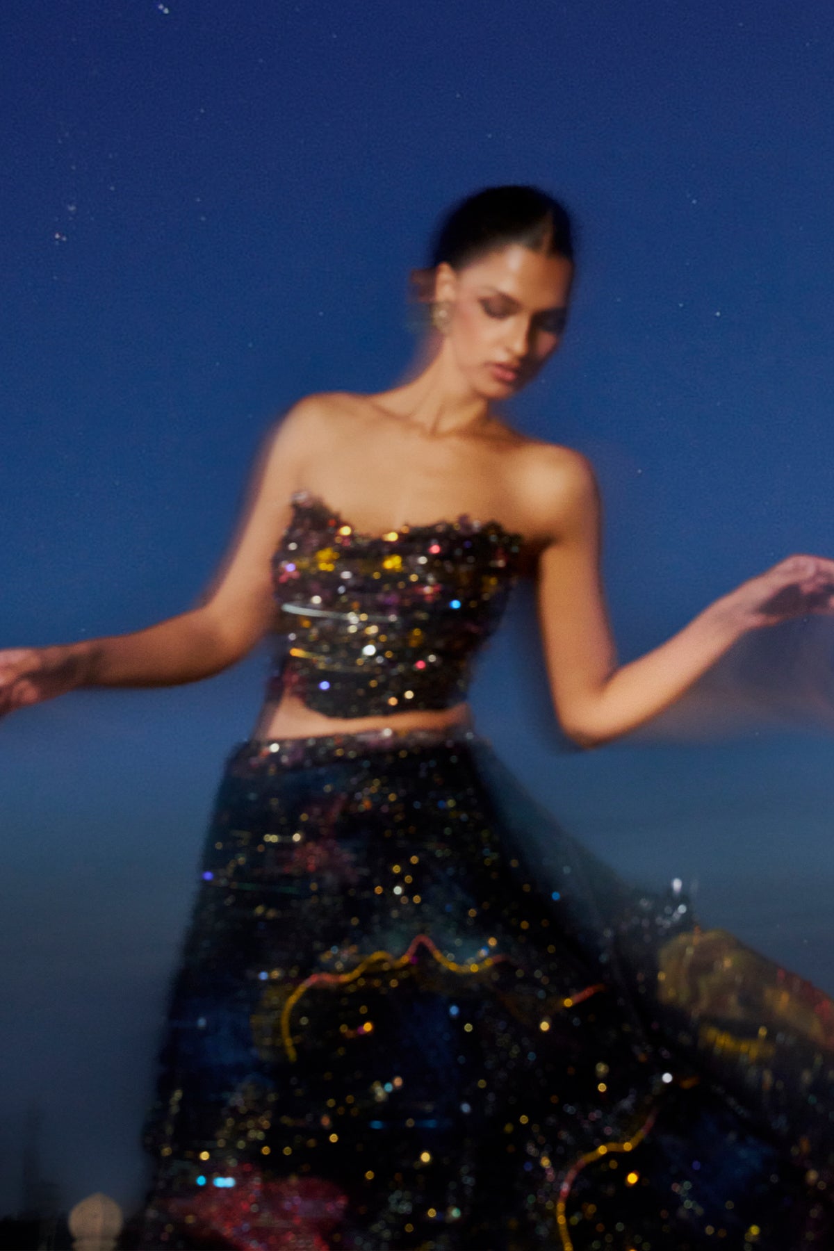 The Stellar Cascade Lehenga