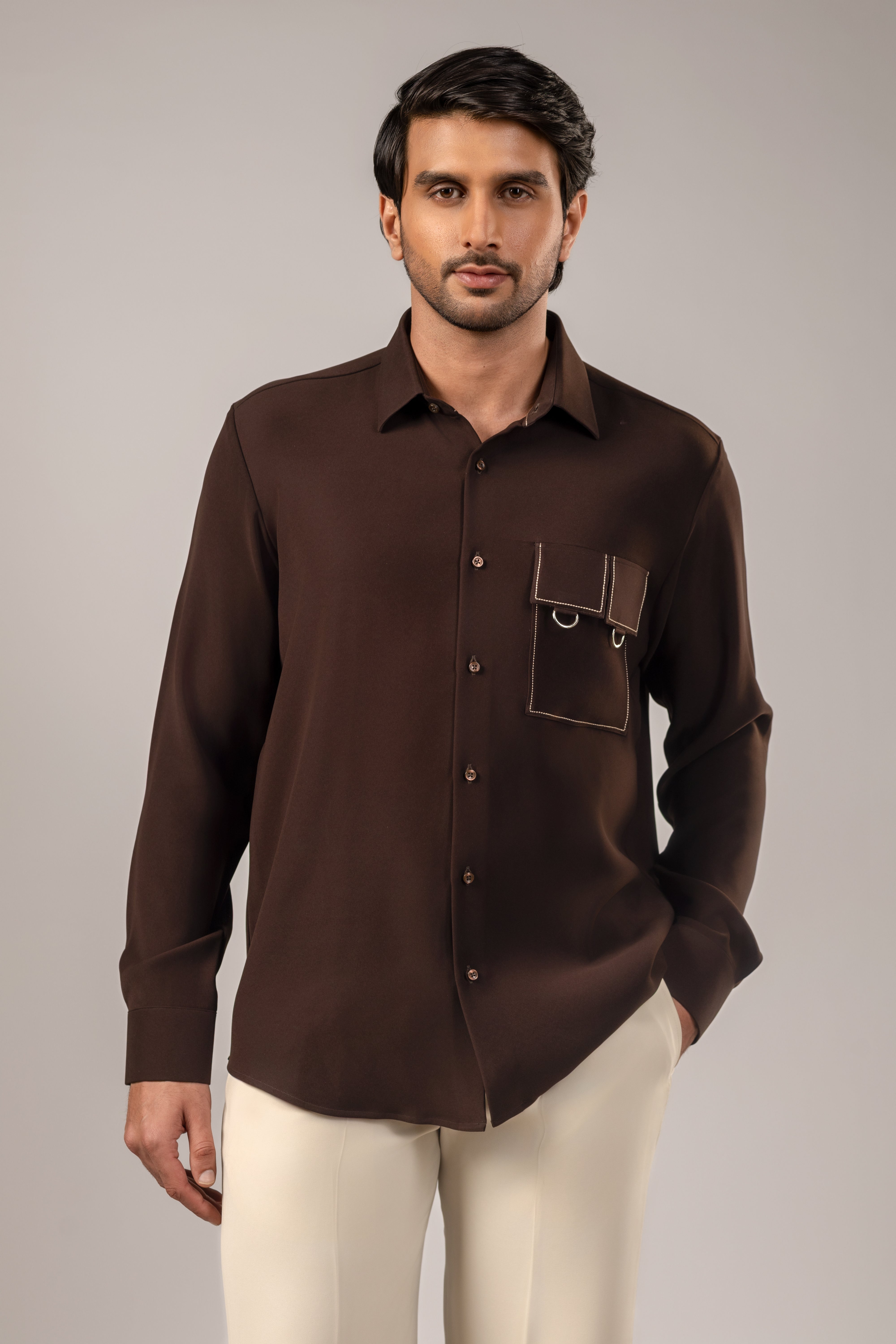 Desert Horizon Embroidered Shirt