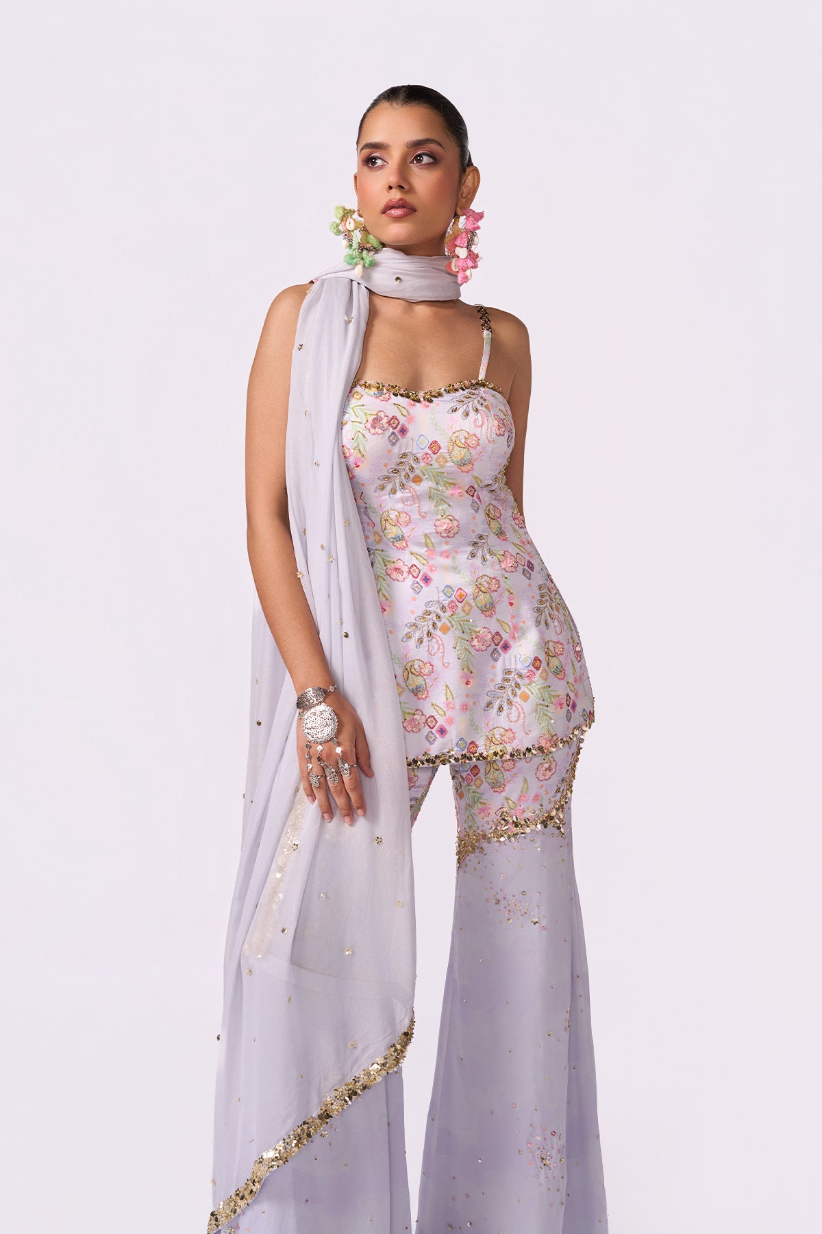 Pastel Lilac Palazzo Set