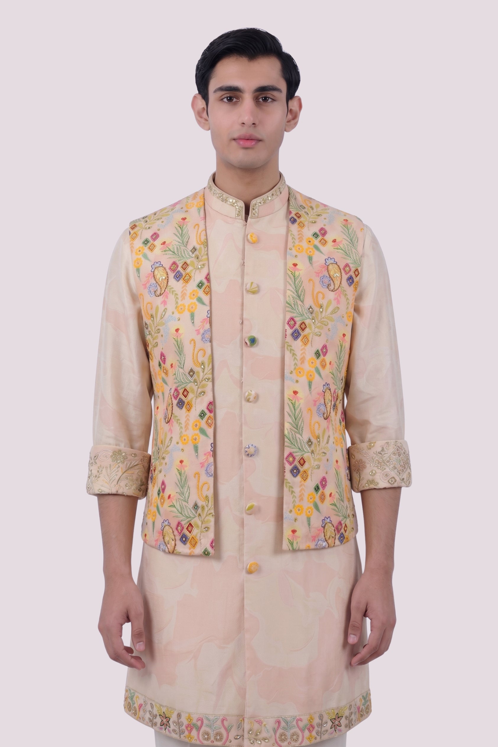 The Blush Paisley Garden Bundi Set