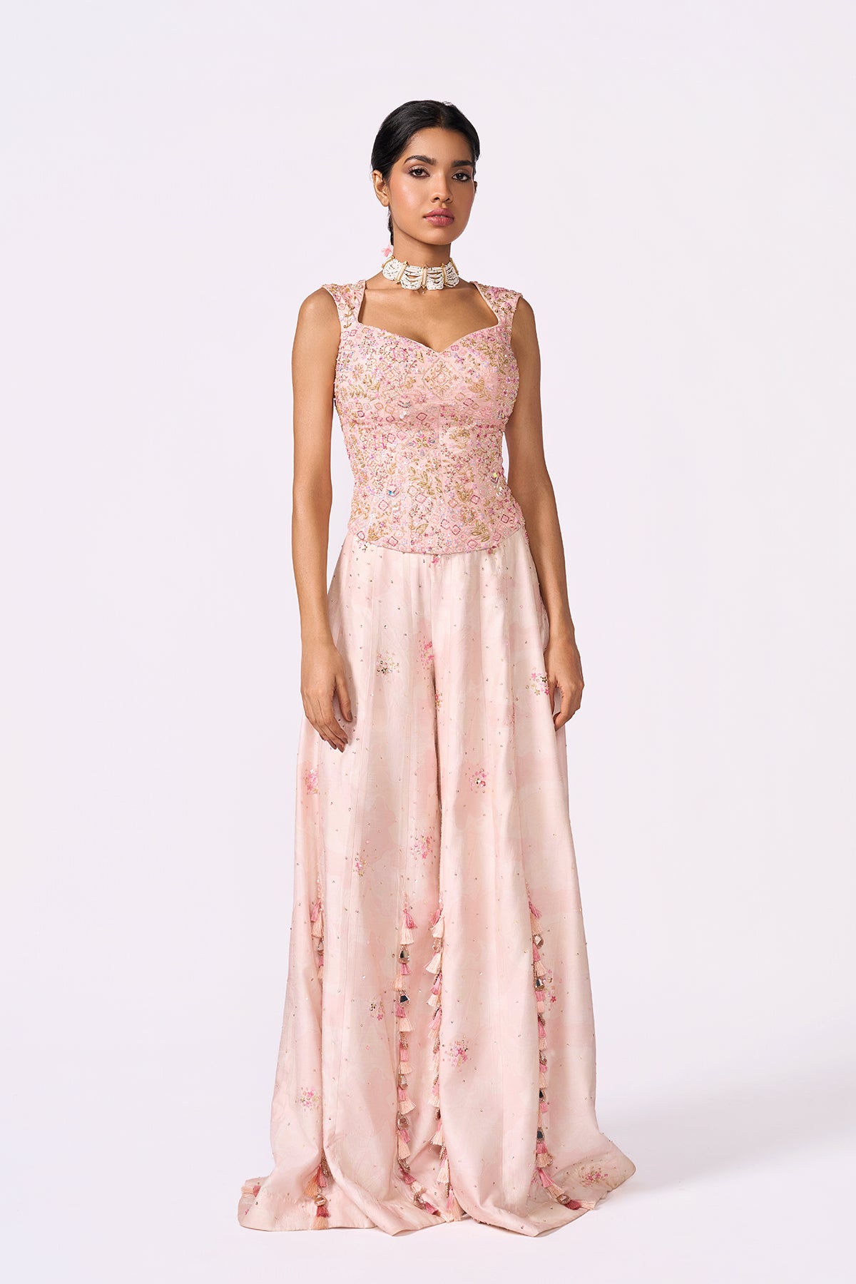 Blush Pink Palazzo Set