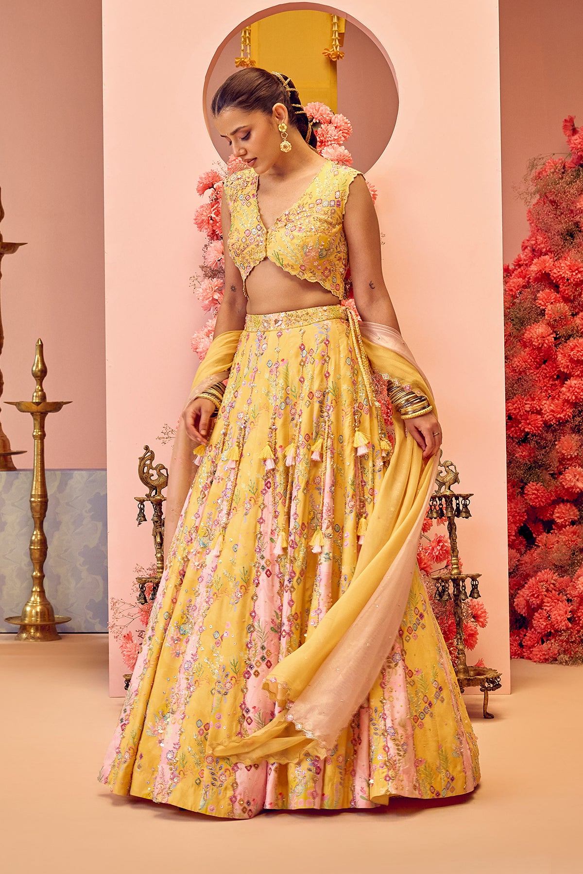 Yellow Lehenga Set