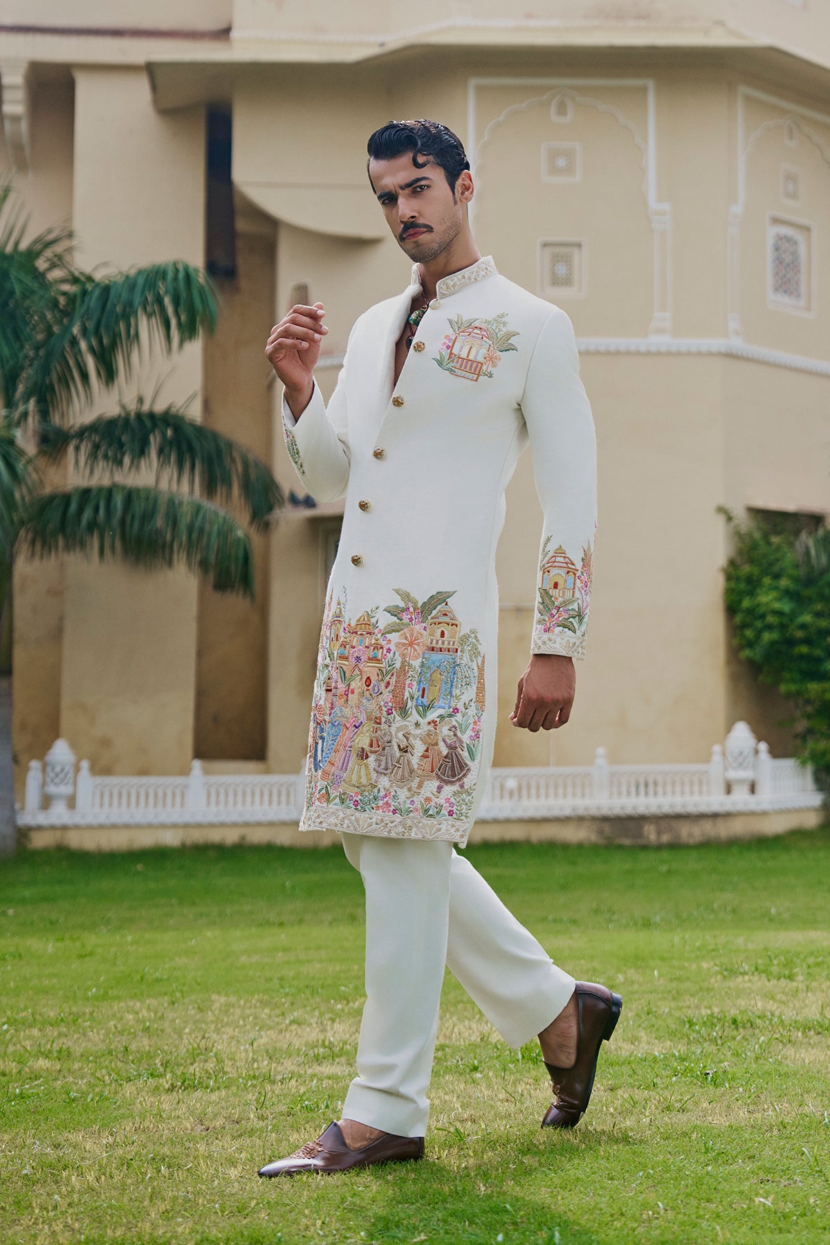 Ivory Heritage Sherwani Set