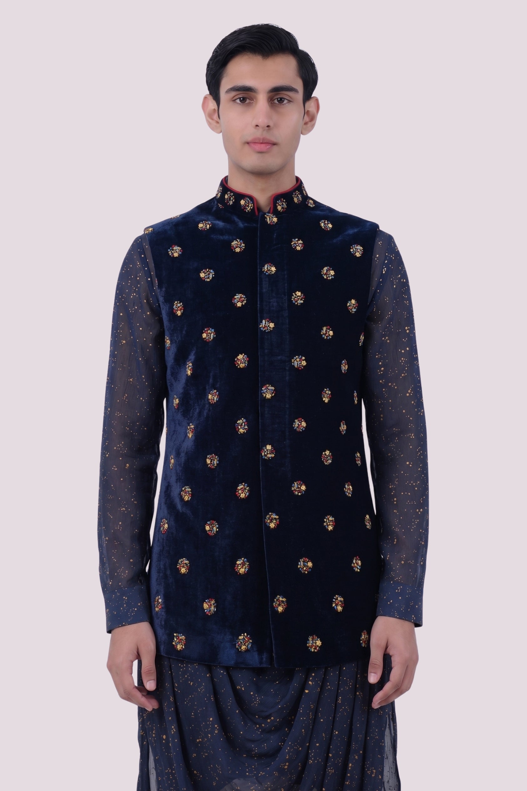 The Midnight Bloom Bundi Set