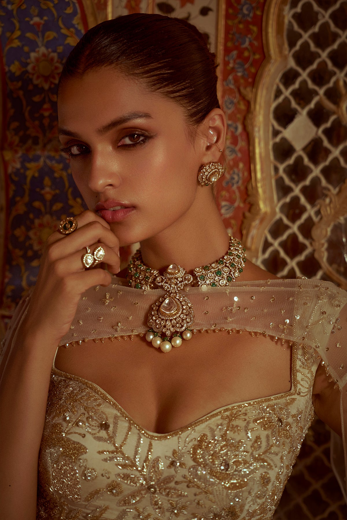 Gold Shimmer Lehenga Set