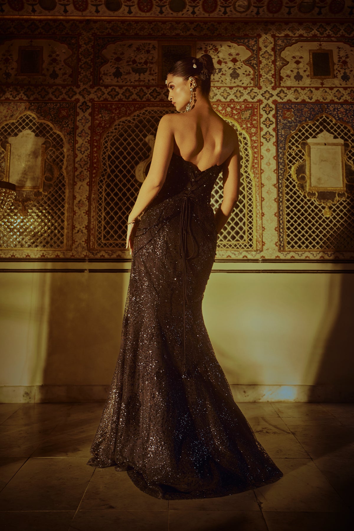 Midnight Mirage Sequin Gown