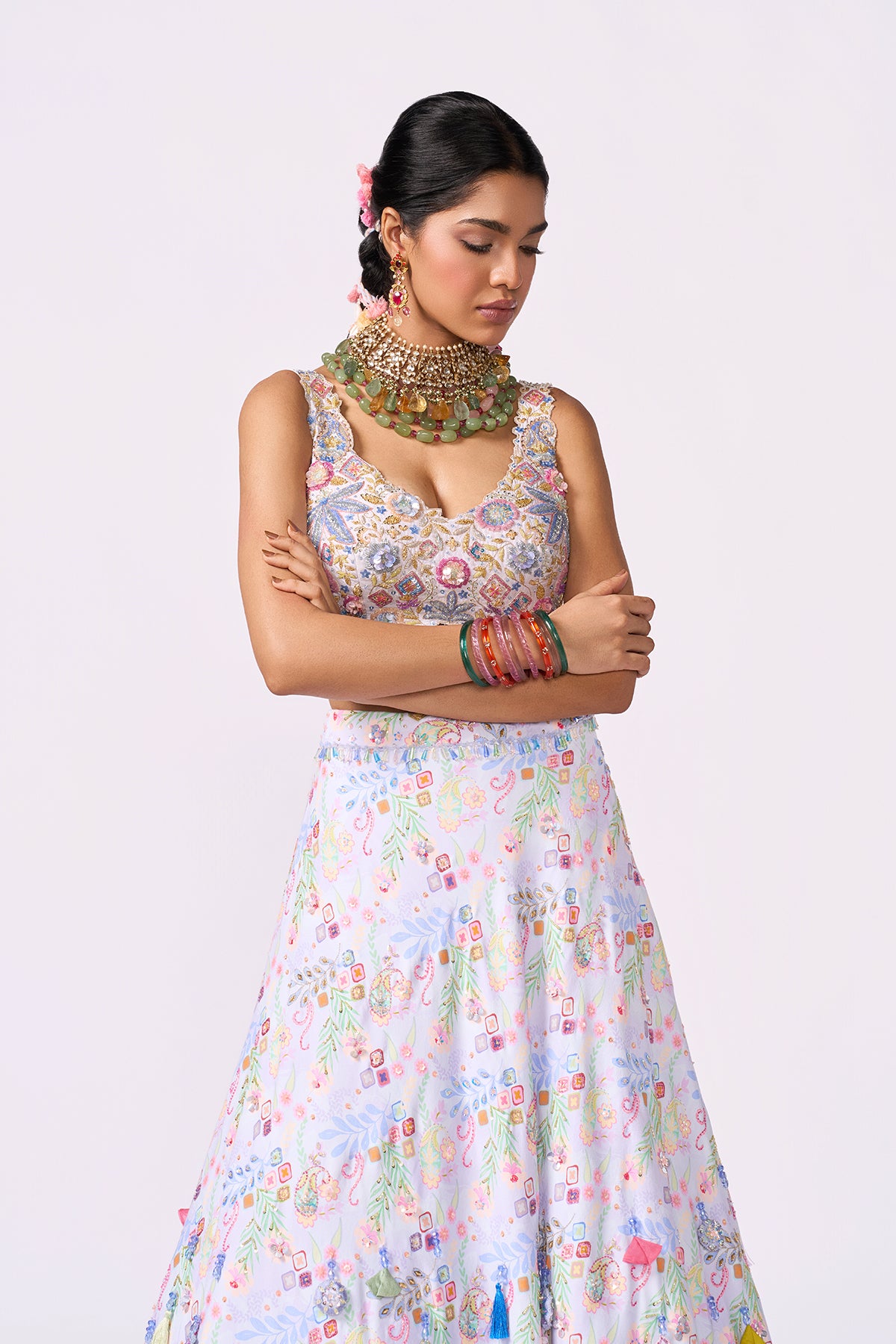 Lilac Lehenga Set