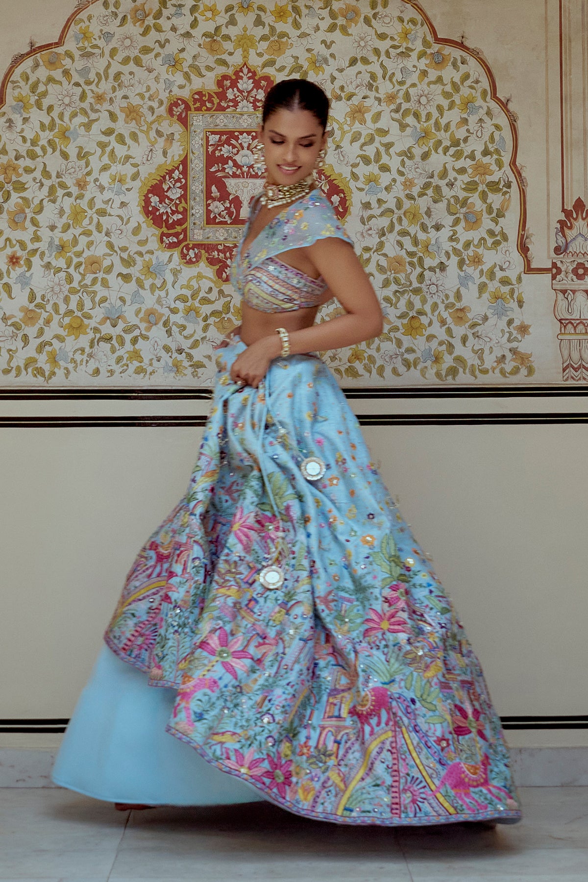 Azure Garden Lehenga Set