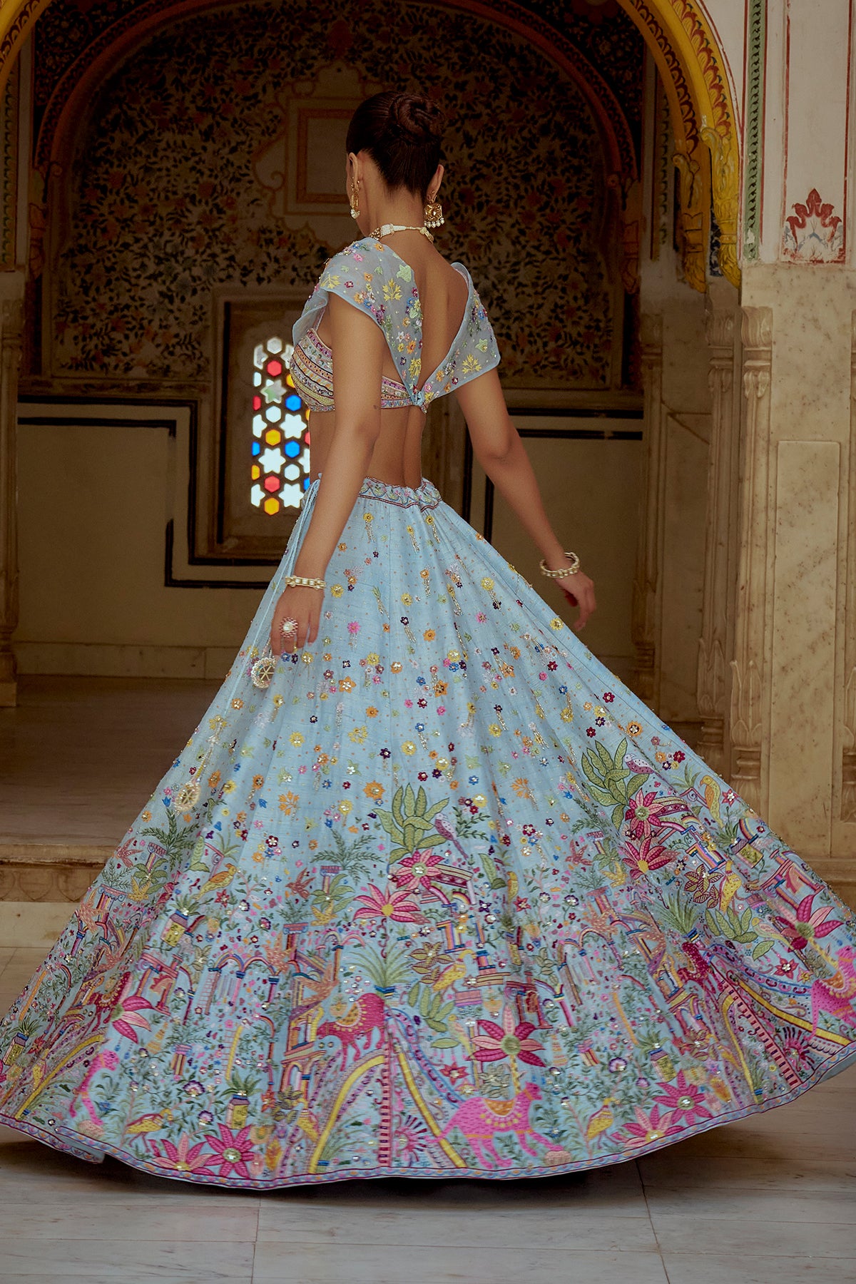 Azure Garden Lehenga Set