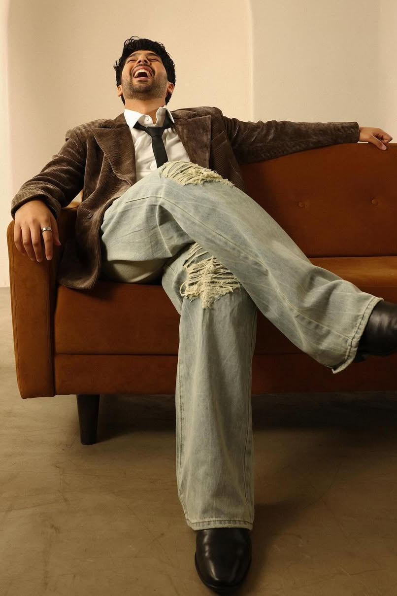 Armaan Malik in Brown Corduroy Blazer