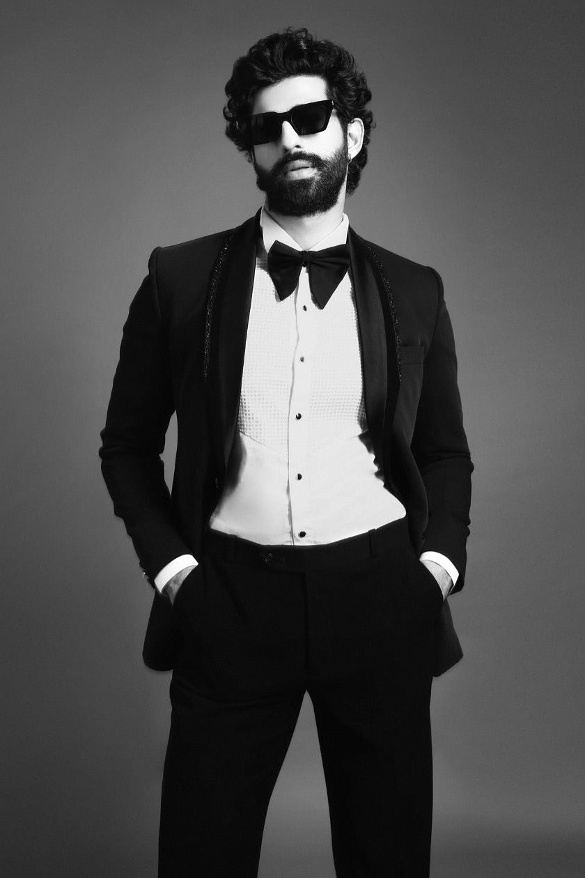 Aashim Gulati in a Classic Black Tuxedo